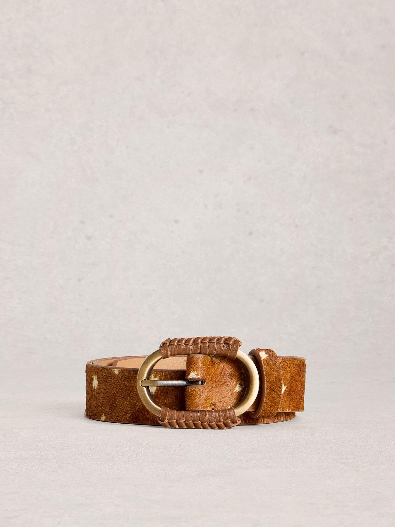 Image 2 of 3 of White Stuff Wrapped Buckle Belt - Brown