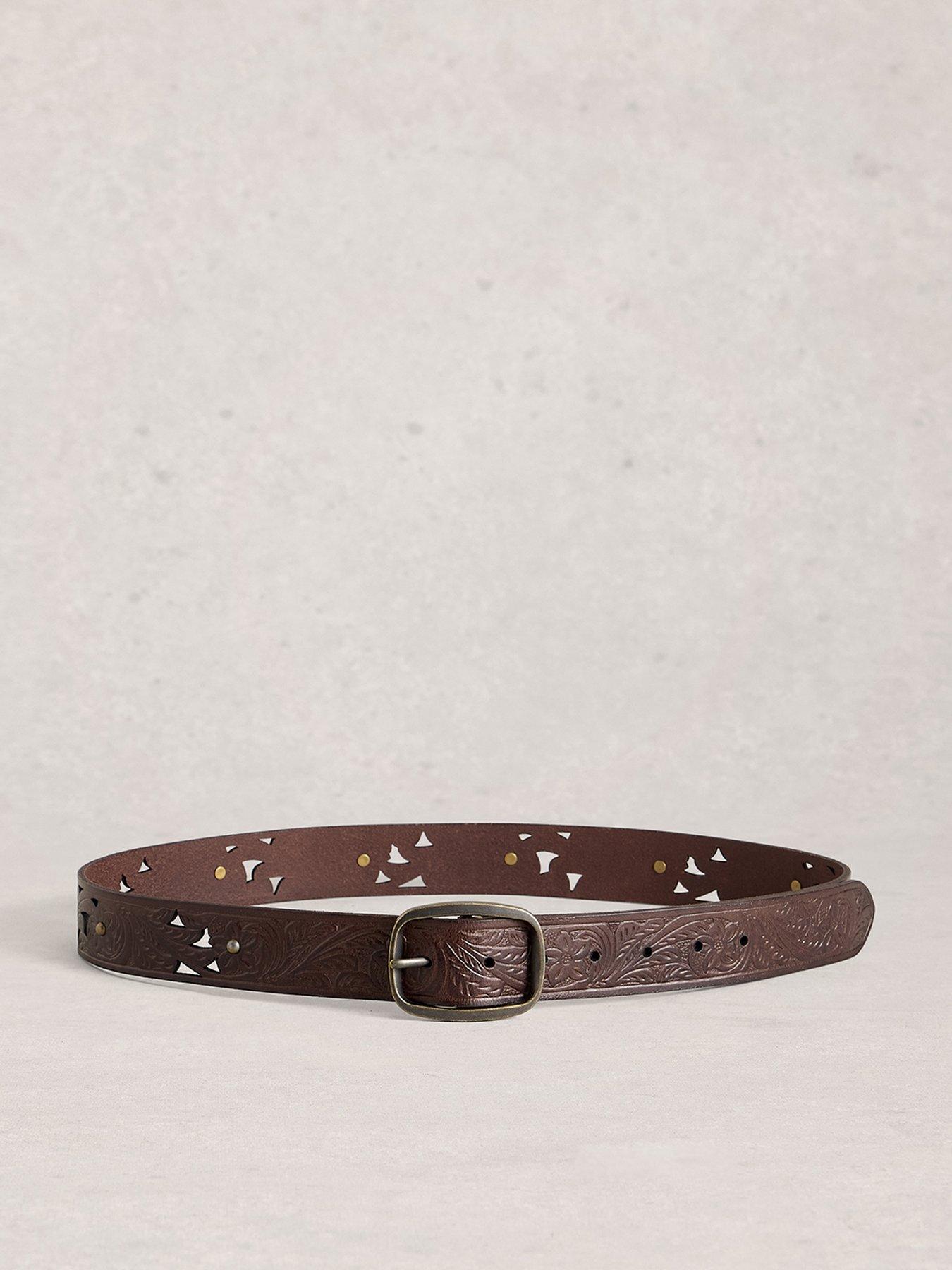 Image 1 of 3 of White Stuff Punch Out Floral Belt
