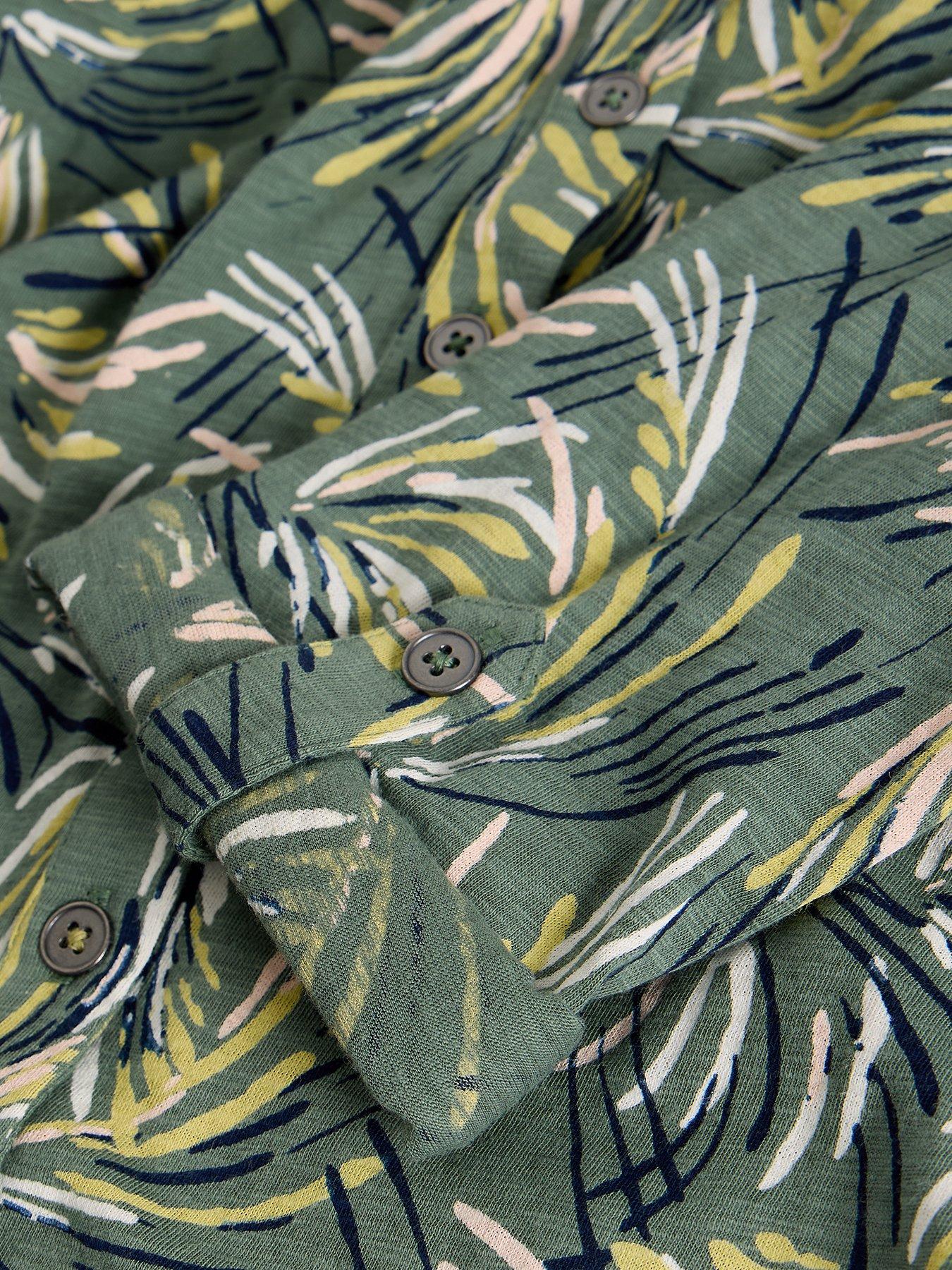 Image 6 of 6 of White Stuff Annie Jersey Shirt - Green