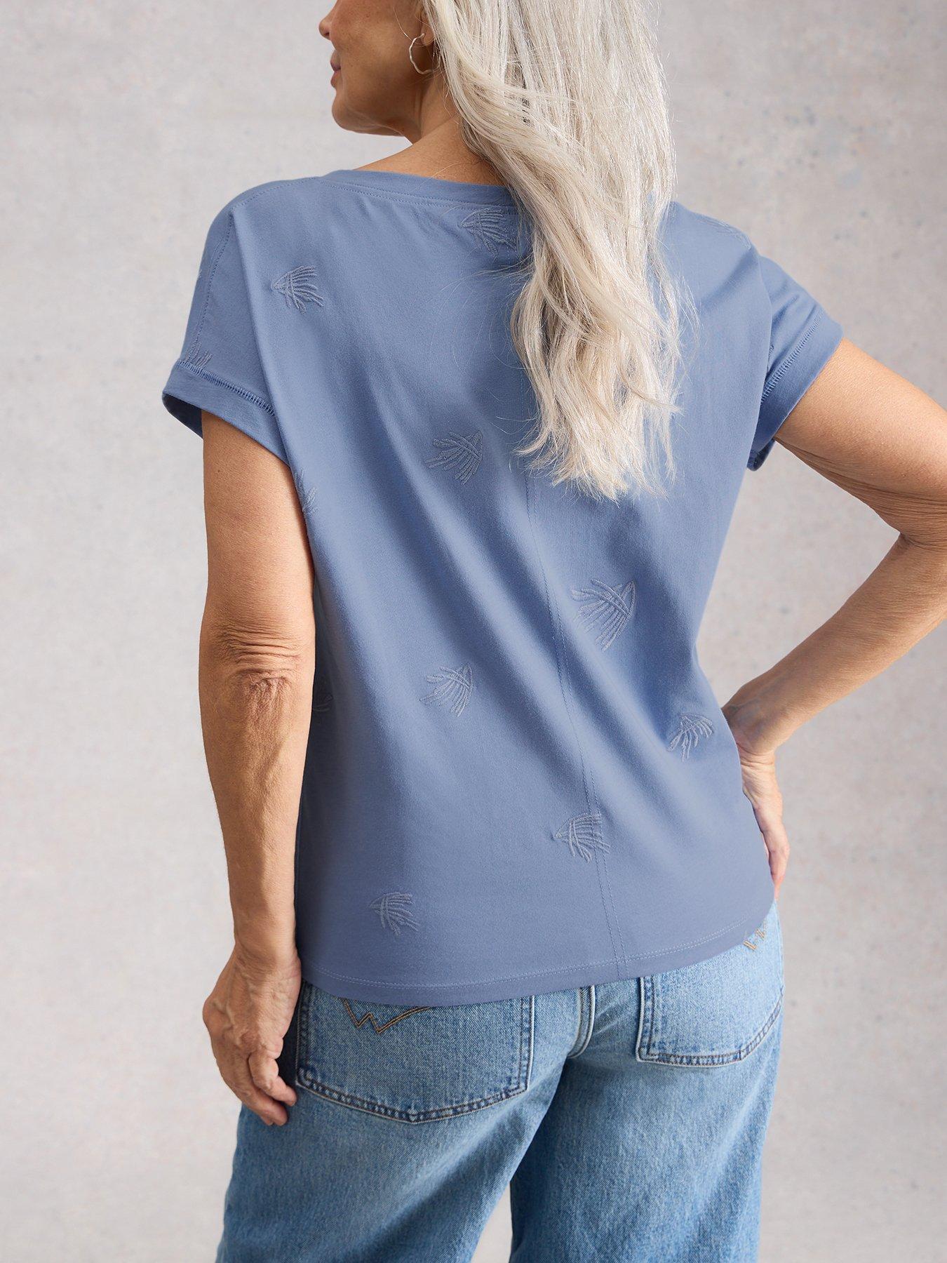 Image 2 of 6 of White Stuff Nelly Embroidered Tee