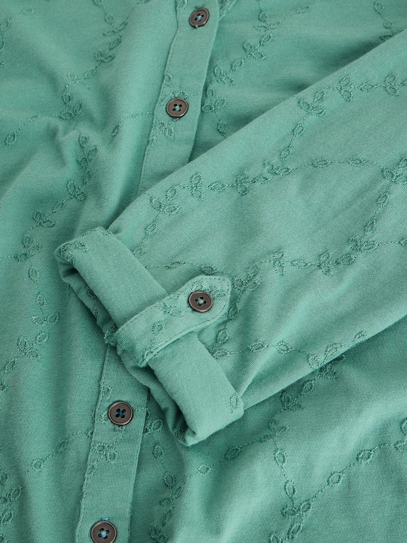 Image 6 of 6 of White Stuff Annie Broderie Jersey Shirt