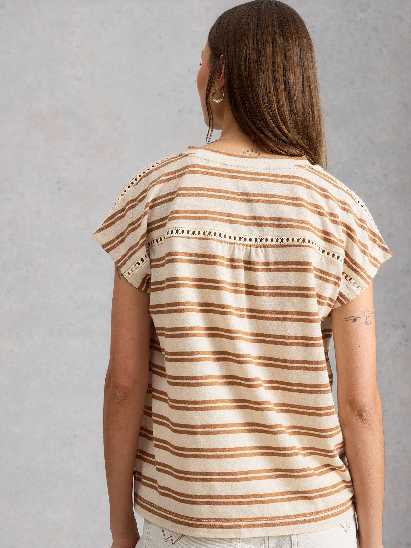 Image 2 of 6 of White Stuff Ella Lace Tee