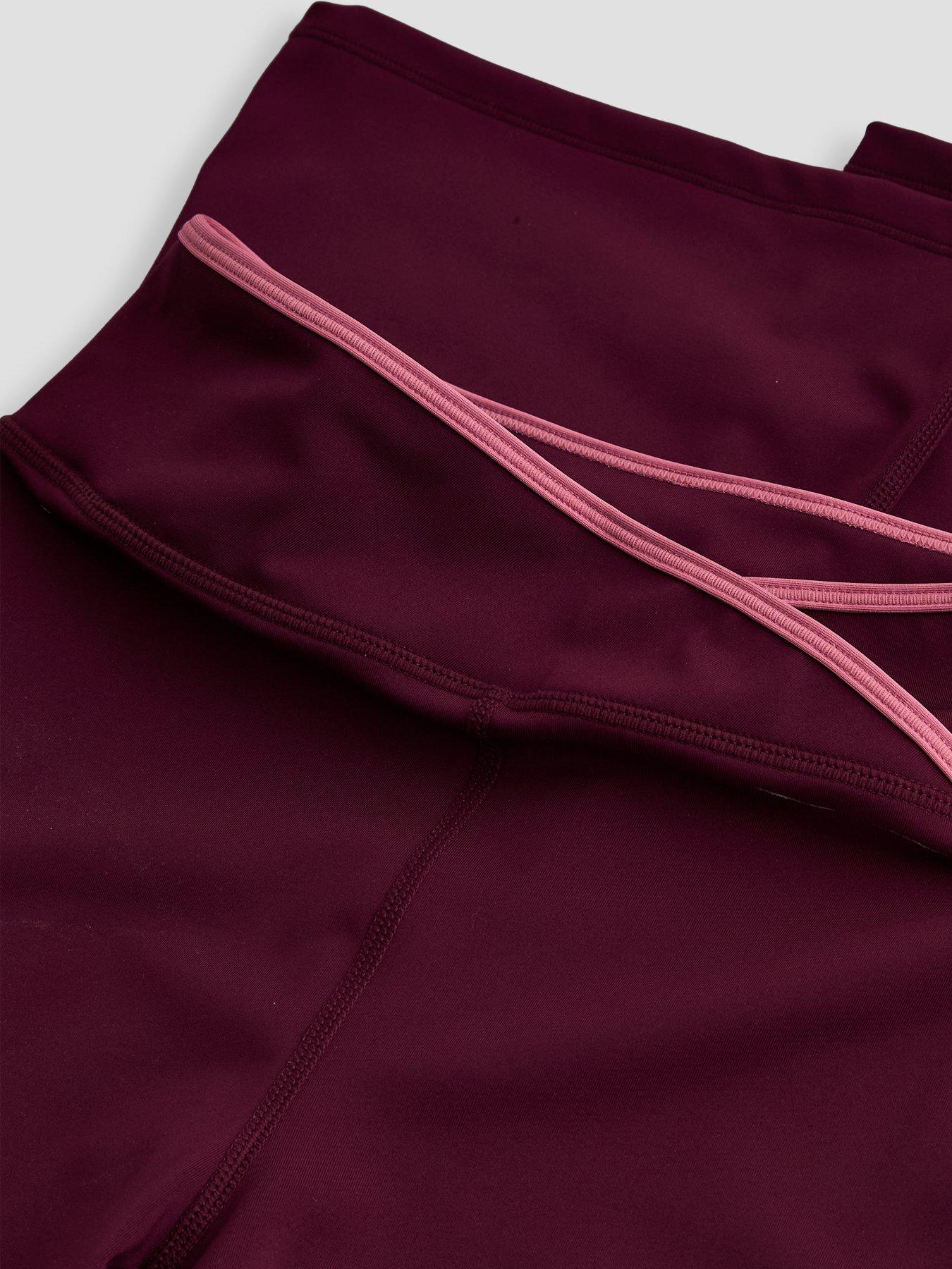 Image 5 of 5 of The Very Collection Girls Activewear Hoodie, Crop Top And Flare Leggings 3 Piece Set - Red
