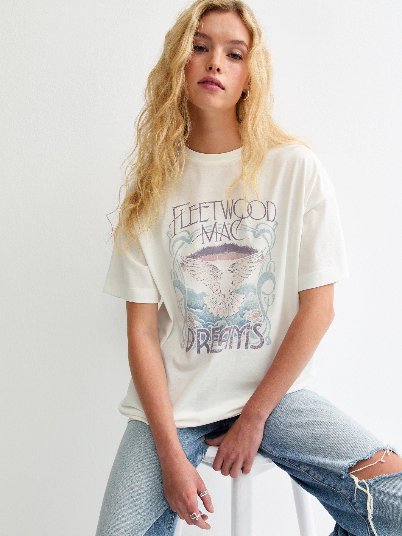 new-look-fleetwood-mac-dreams-print-oversized-t-shirt-whitefront