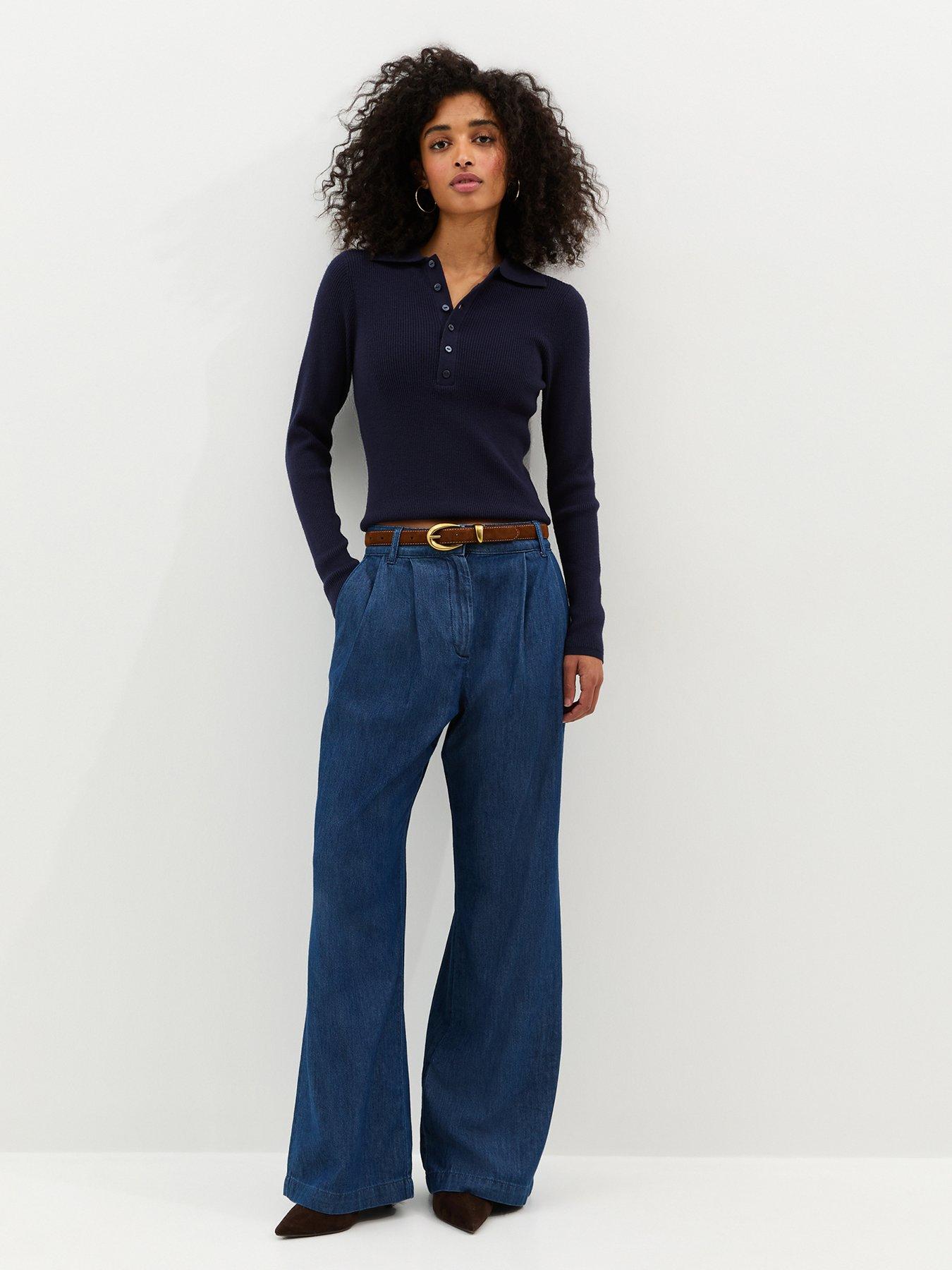 new-look-pleated-wide-leg-denim-trousers-blueoutfit