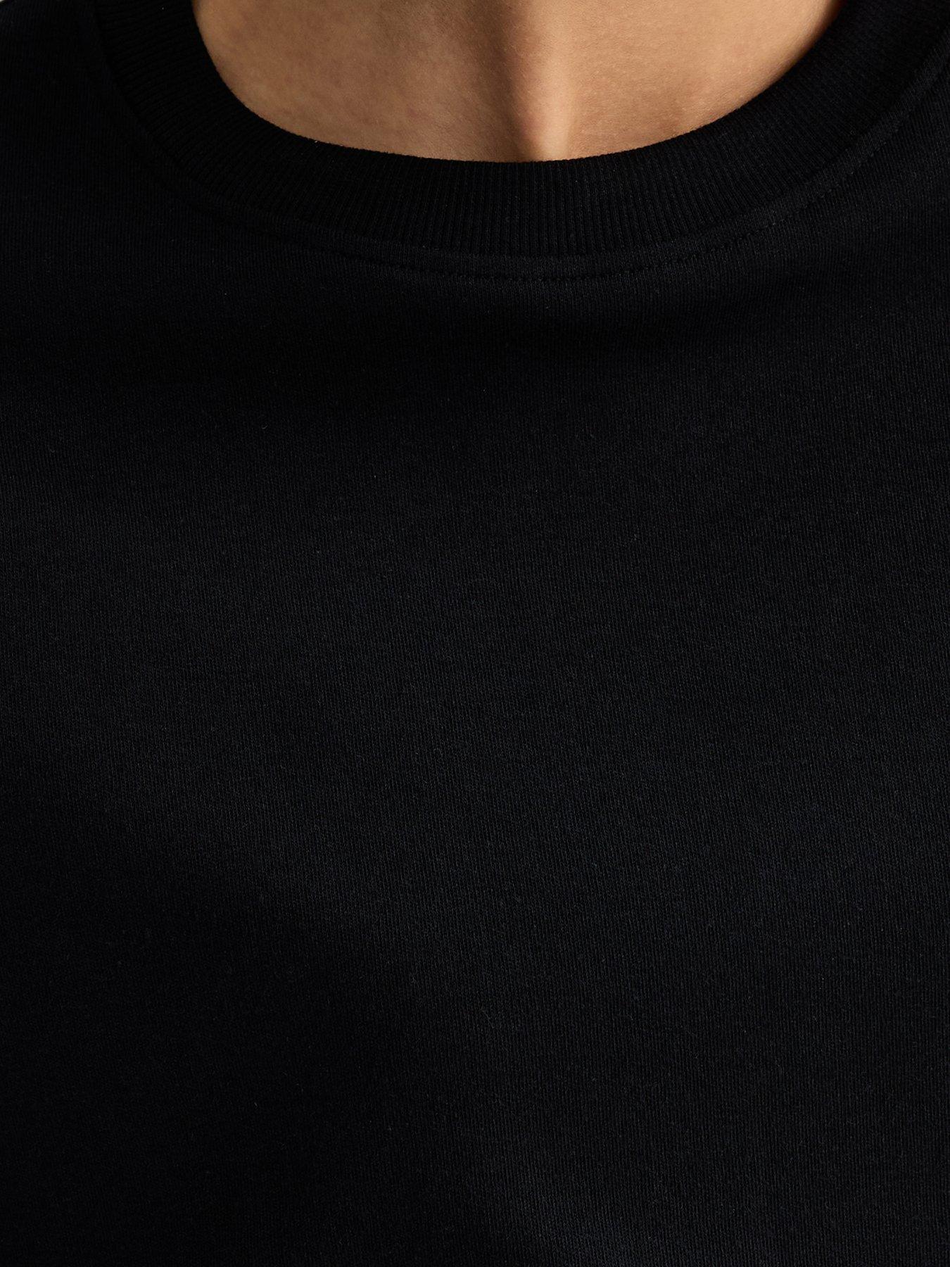 Image 5 of 5 of New Look Premium Black Heavyweight Cotton T-shirt