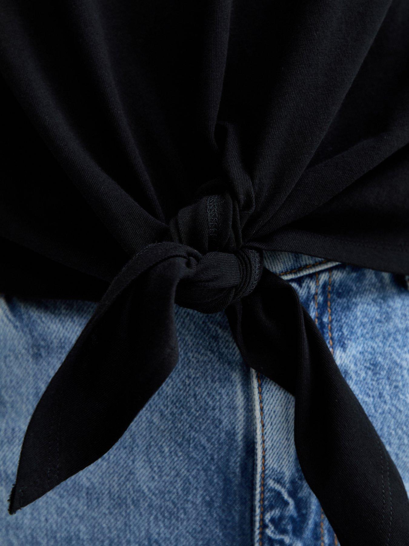 new-look-tie-front-t-shirt-blackdetail
