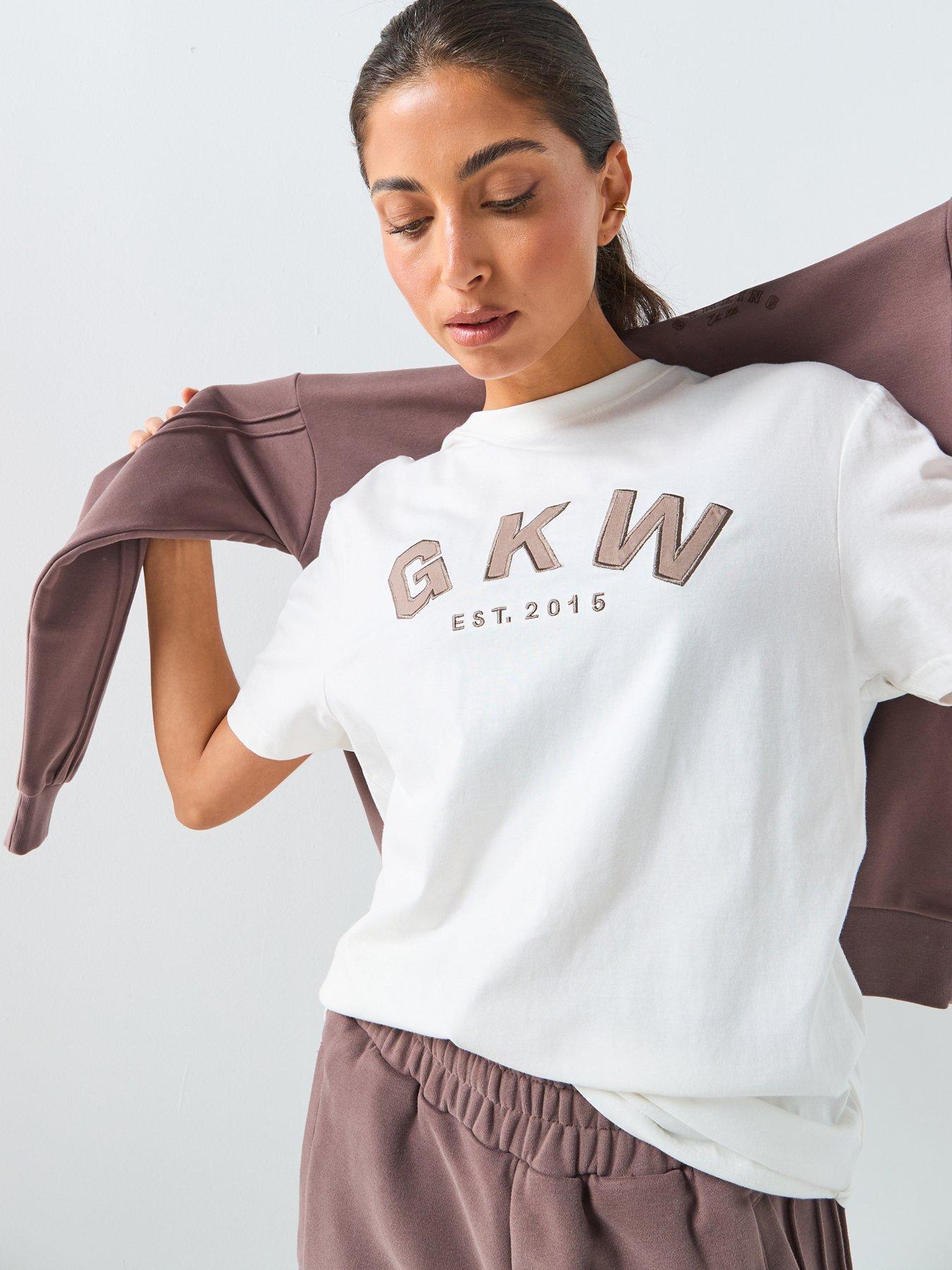 Image 1 of 6 of Gym King Womens W Boyfriend T-Shirt - Cream
