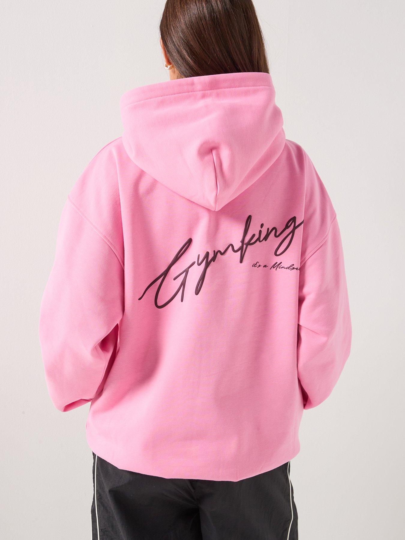 gym-king-womens-script-mindset-hoodie-pinkfront
