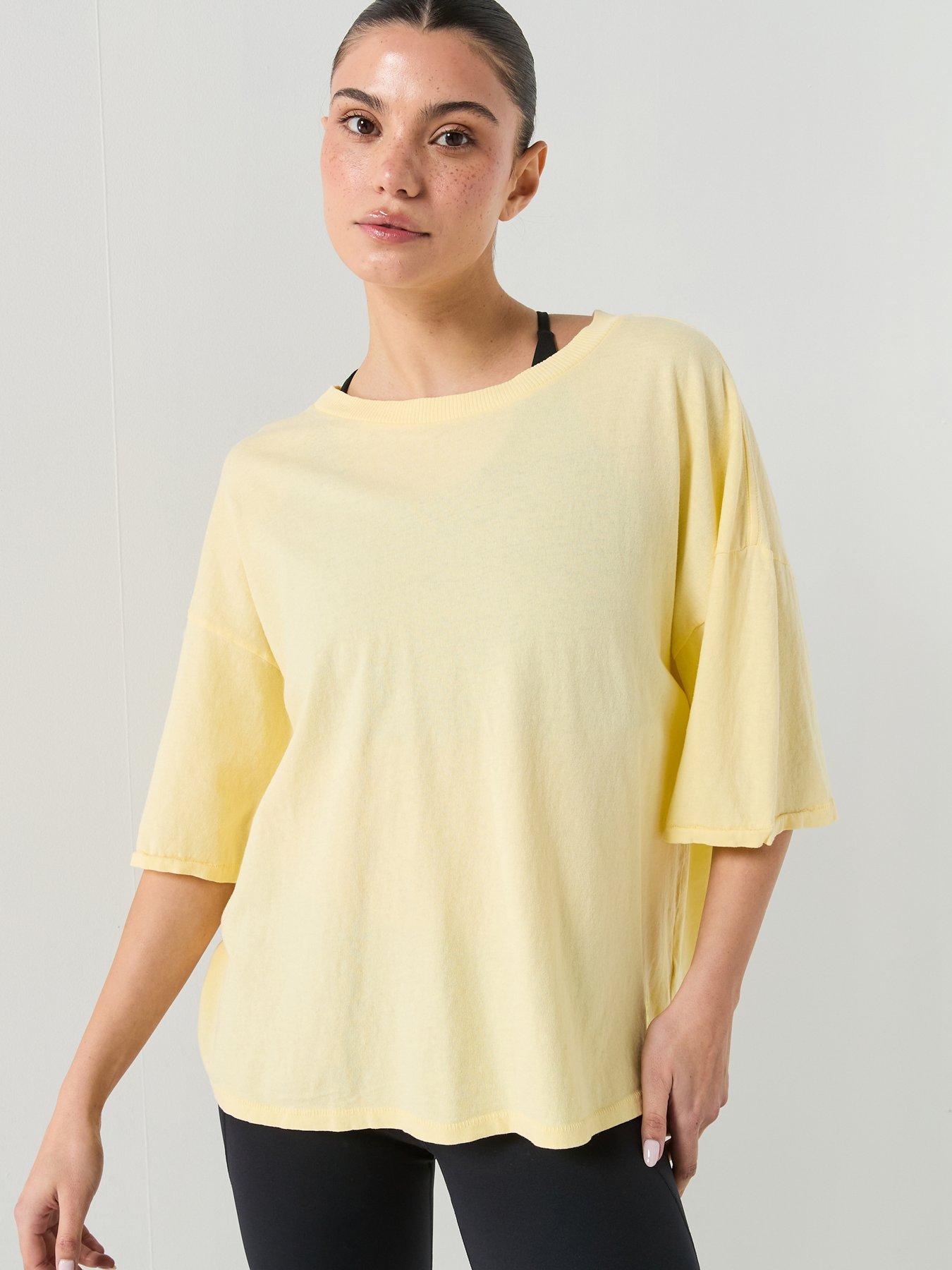 Image 1 of 5 of FP Movement Womens Training Tackle T-Shrit - Yellow