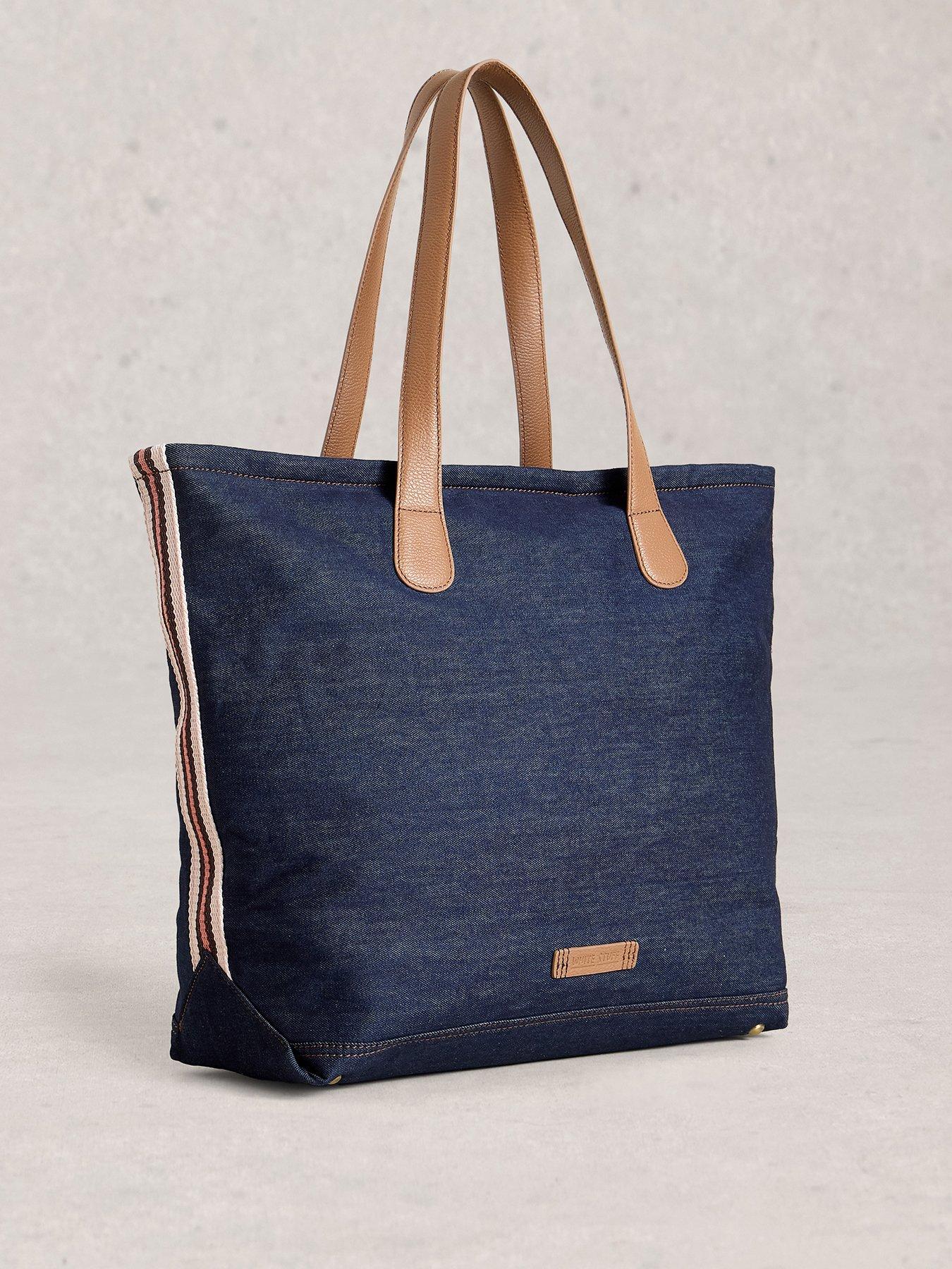 Image 2 of 4 of White Stuff Natalie Denim Tote Bag - Blue