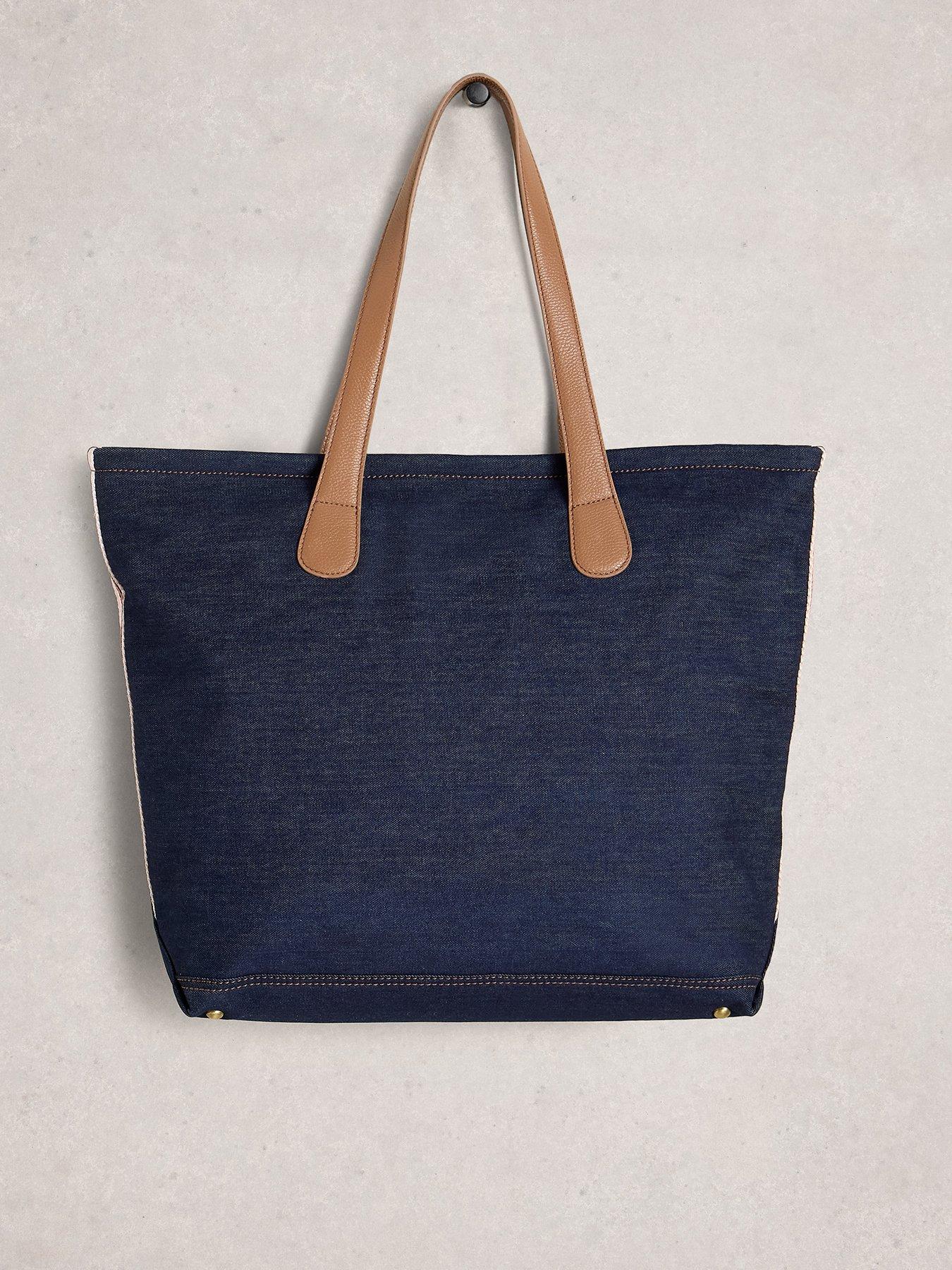 Image 3 of 4 of White Stuff Natalie Denim Tote Bag - Blue