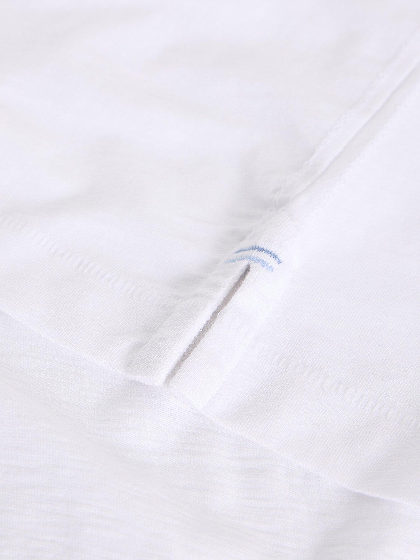 Image 6 of 6 of White Stuff Neve V Neck T-Shirt - White