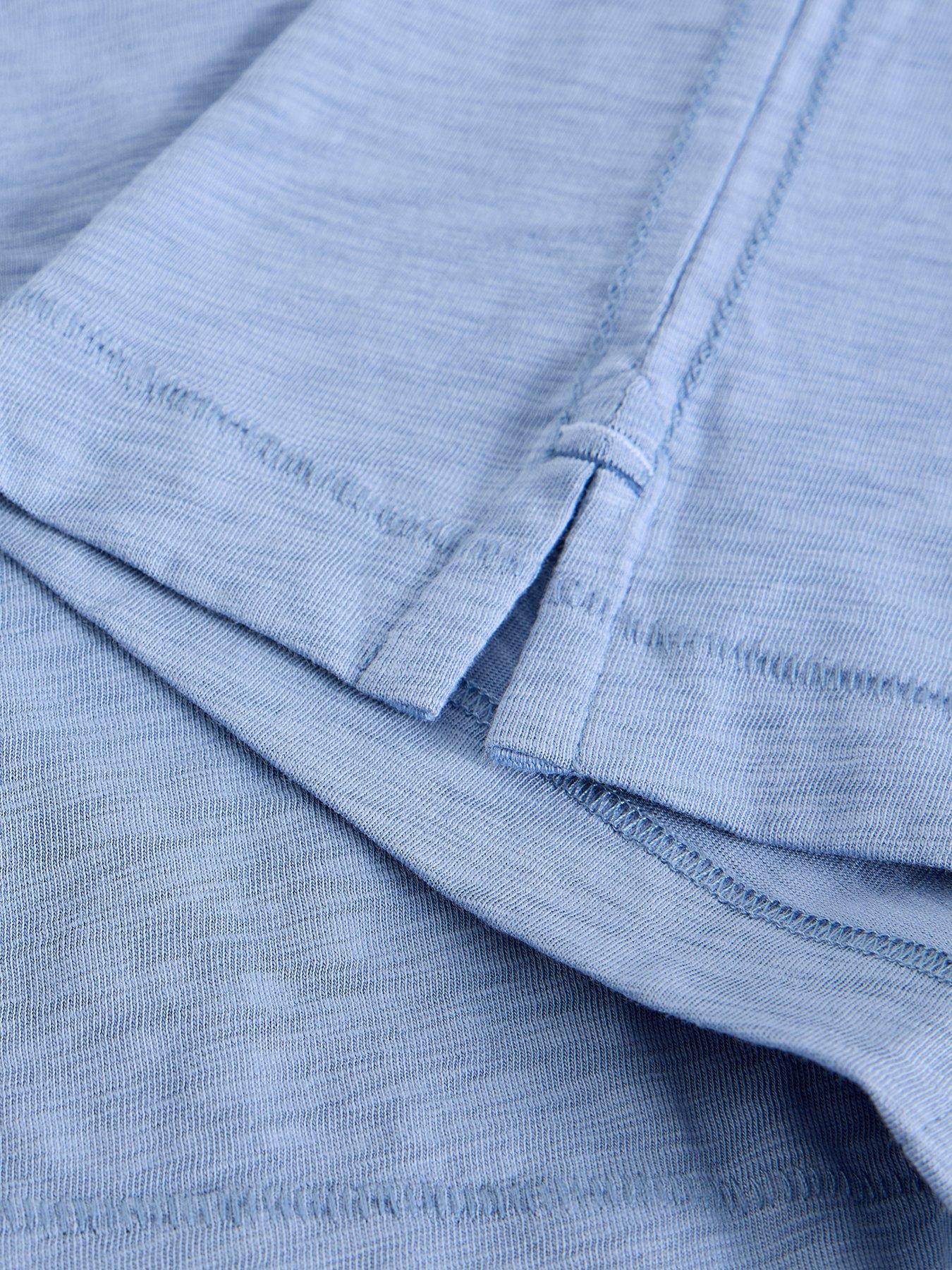 Image 6 of 6 of White Stuff Neve V Neck T-Shirt - Blue