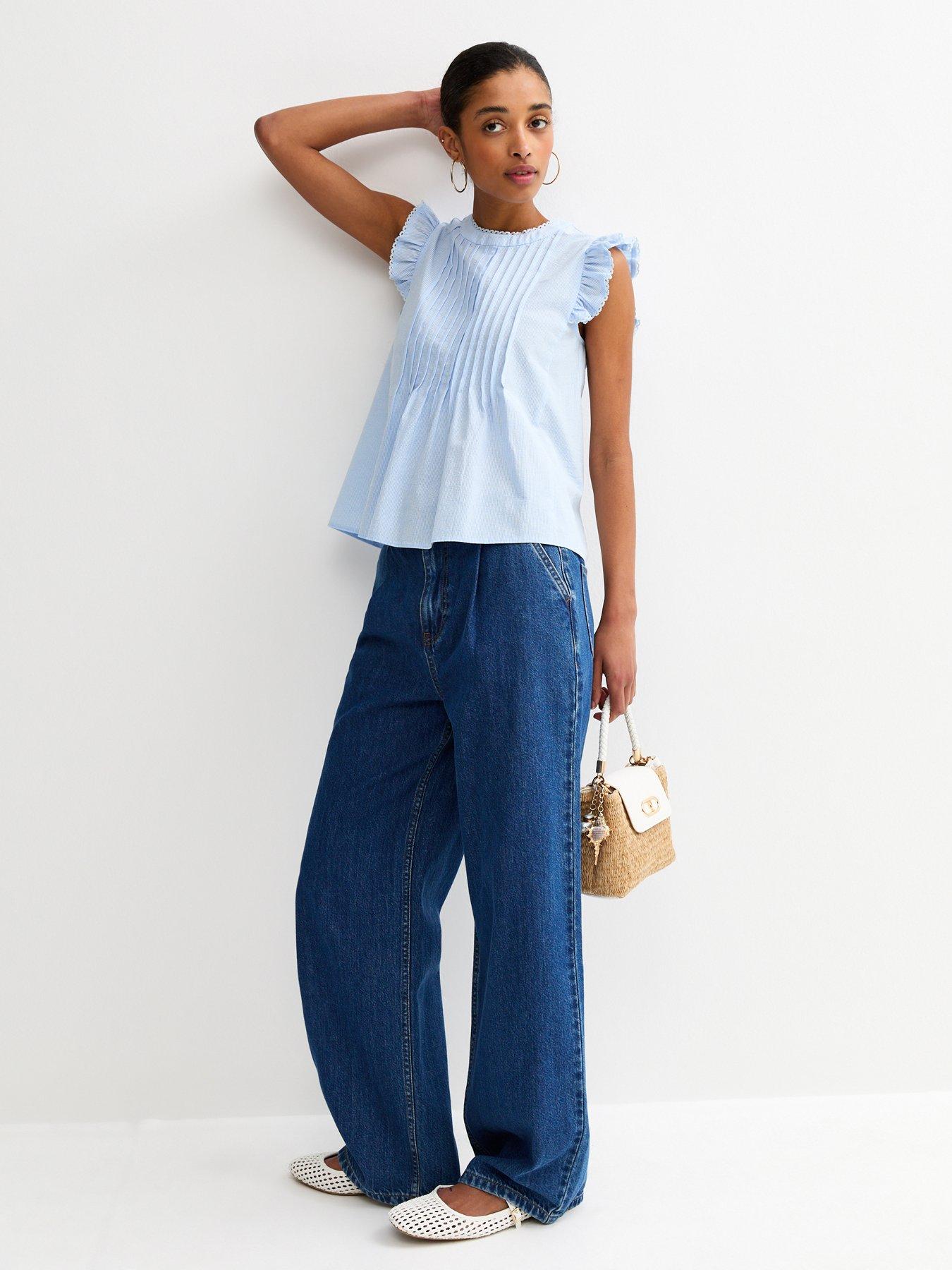new-look-striped-pintuck-sleeveless-blouse-blueback