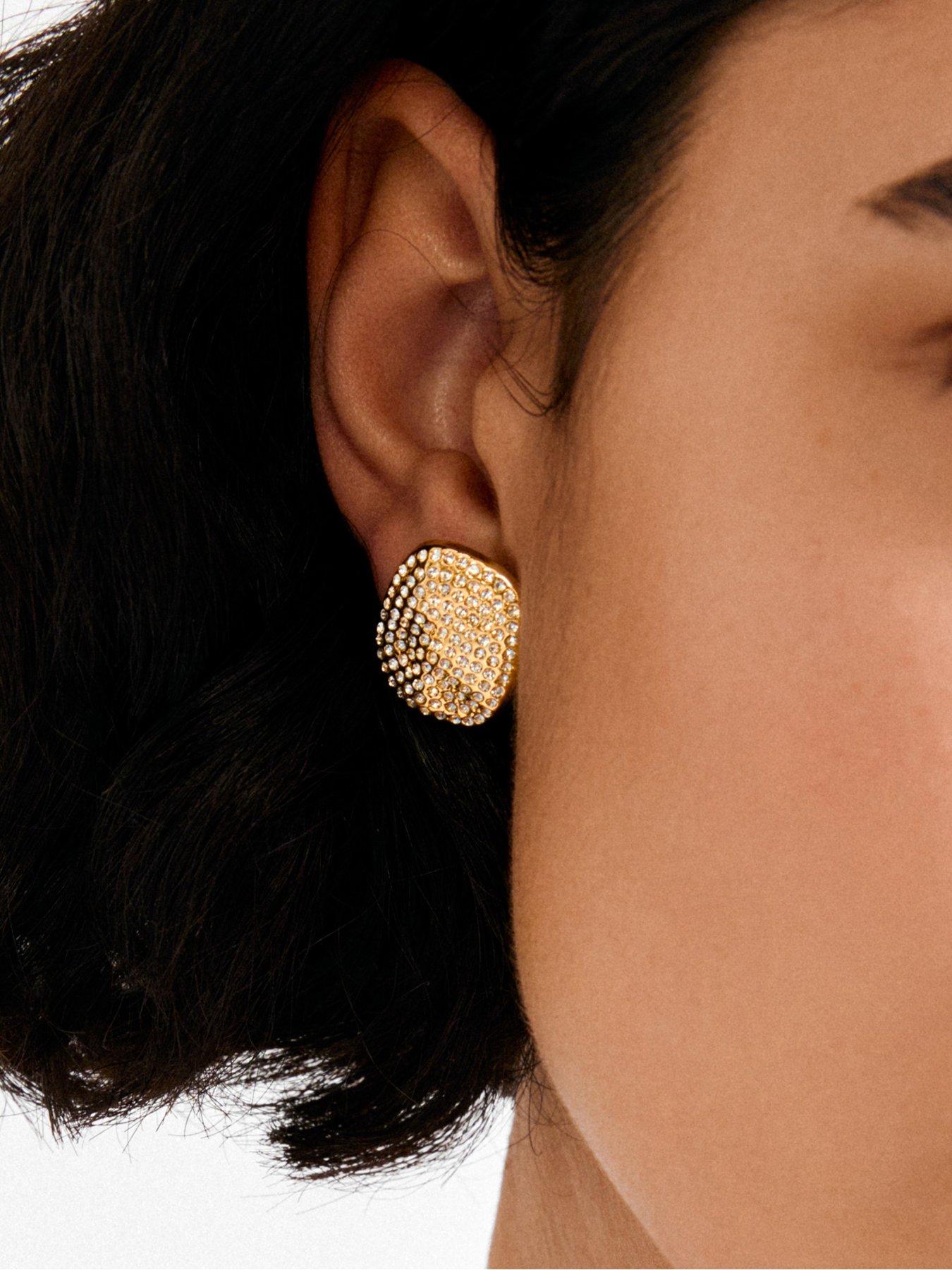 Image 3 of 4 of Pilgrim EMBER earrings gold-plated
