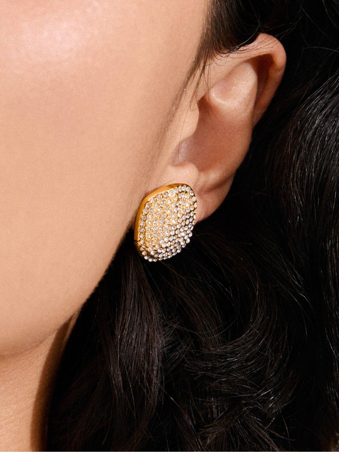 Image 4 of 4 of Pilgrim EMBER earrings gold-plated