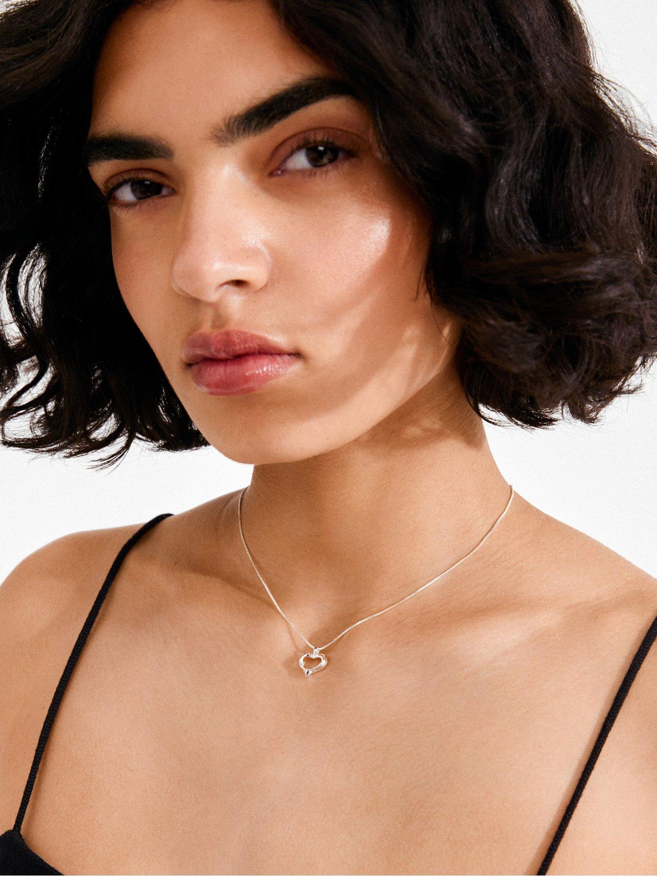 pilgrim-iris-necklace-silver-platedstillFront