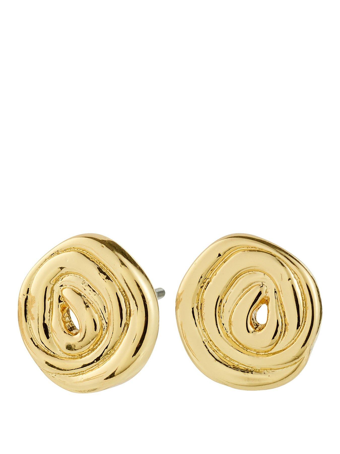Image 1 of 4 of Pilgrim AIR earrings gold-plated