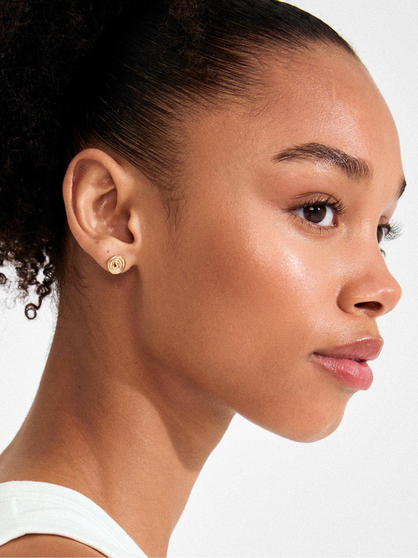 Image 4 of 4 of Pilgrim AIR earrings gold-plated