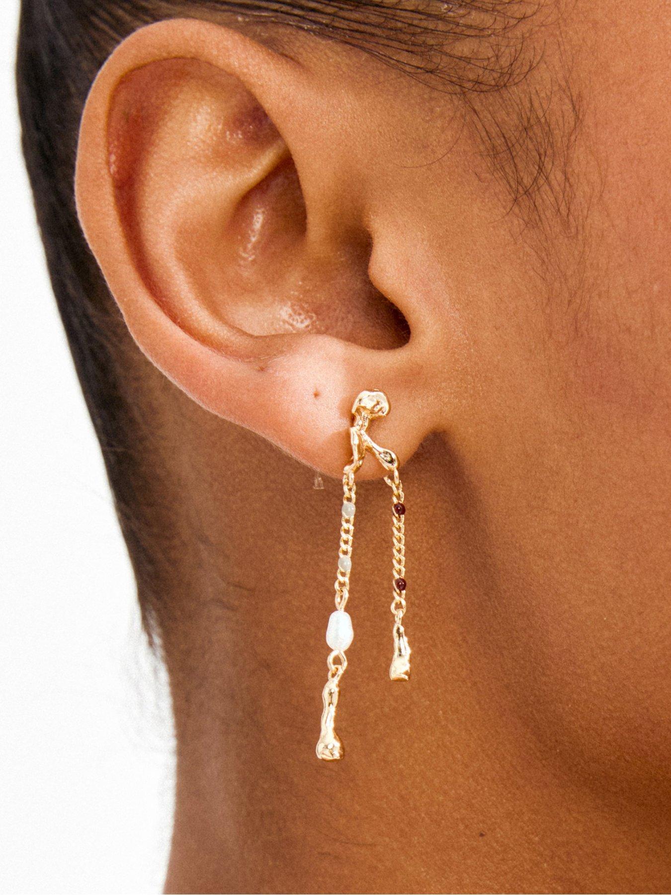 Image 3 of 3 of Pilgrim REGGIE earrings gold-plated