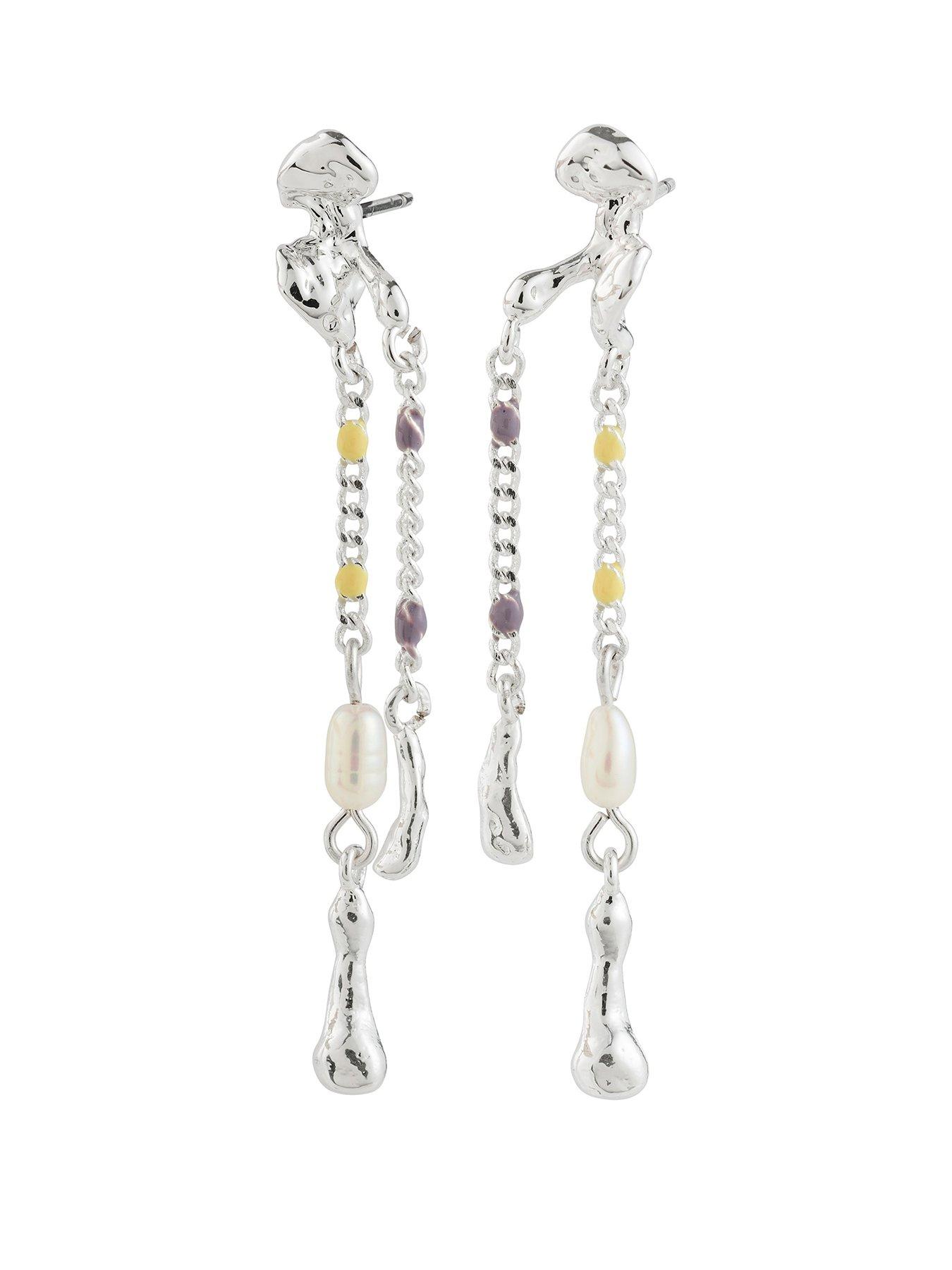 Image 1 of 4 of Pilgrim REGGIE earrings silver-plated