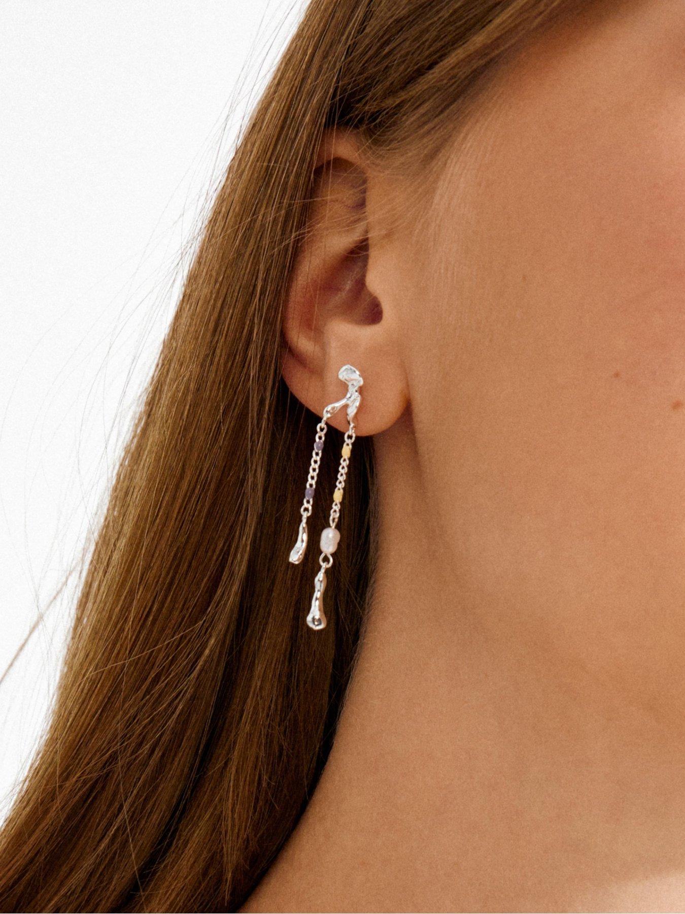 Image 2 of 4 of Pilgrim REGGIE earrings silver-plated