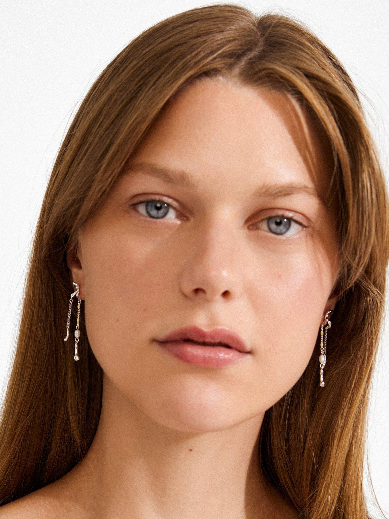 Image 3 of 4 of Pilgrim REGGIE earrings silver-plated