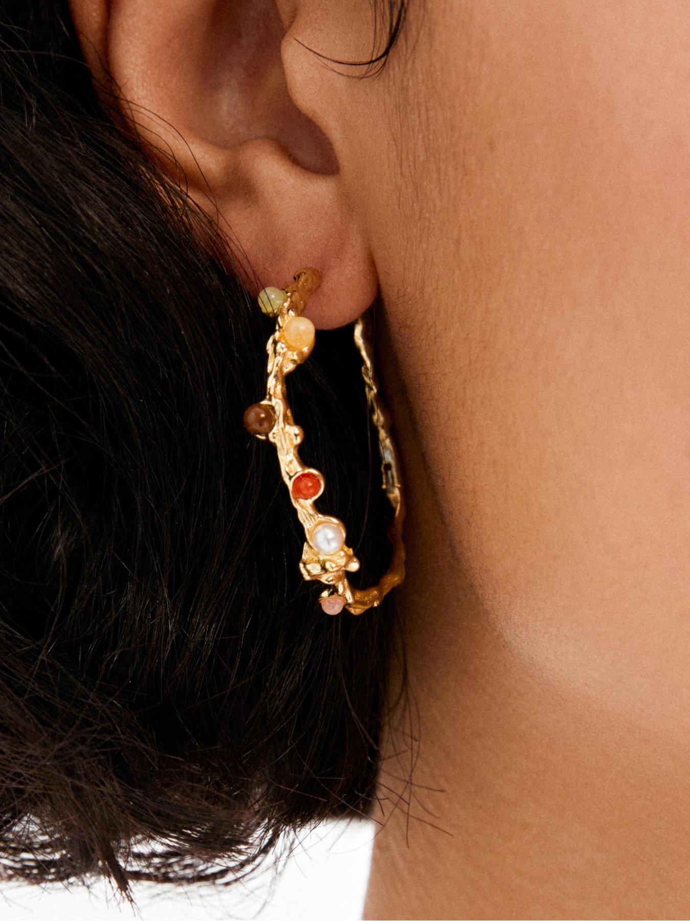 pilgrim-iris-hoop-earrings-gold-platedback