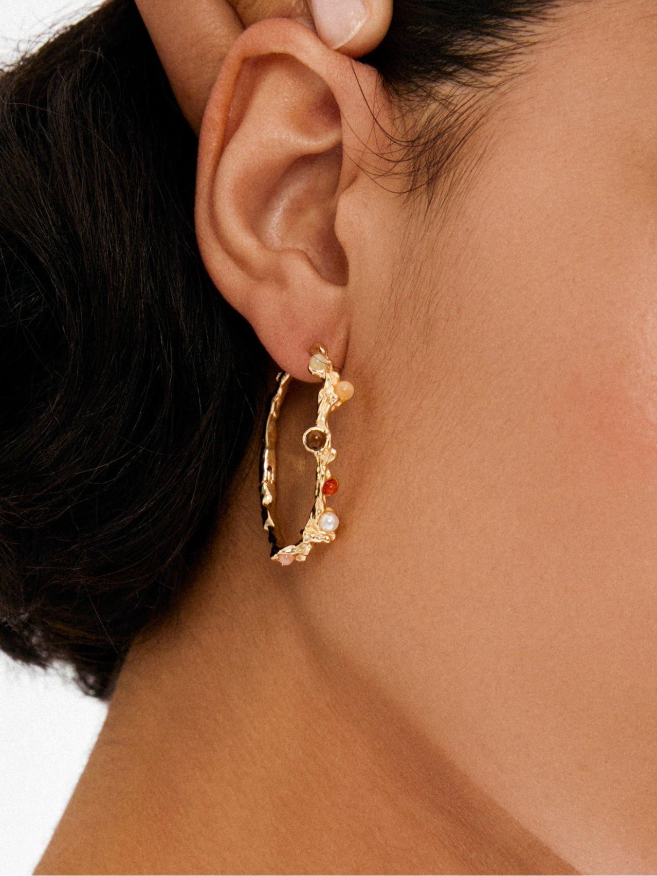 pilgrim-iris-hoop-earrings-gold-platedoutfit