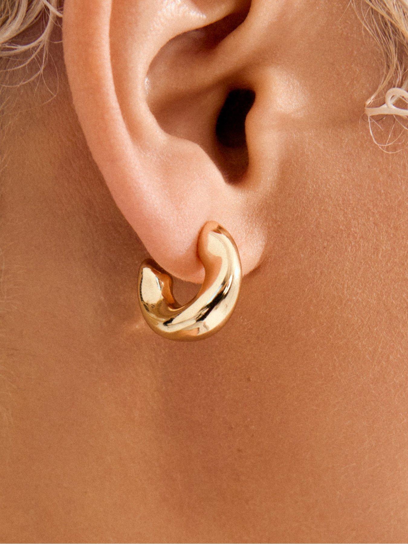 Image 3 of 3 of Pilgrim JENNINGS hoop earrings gold-plated