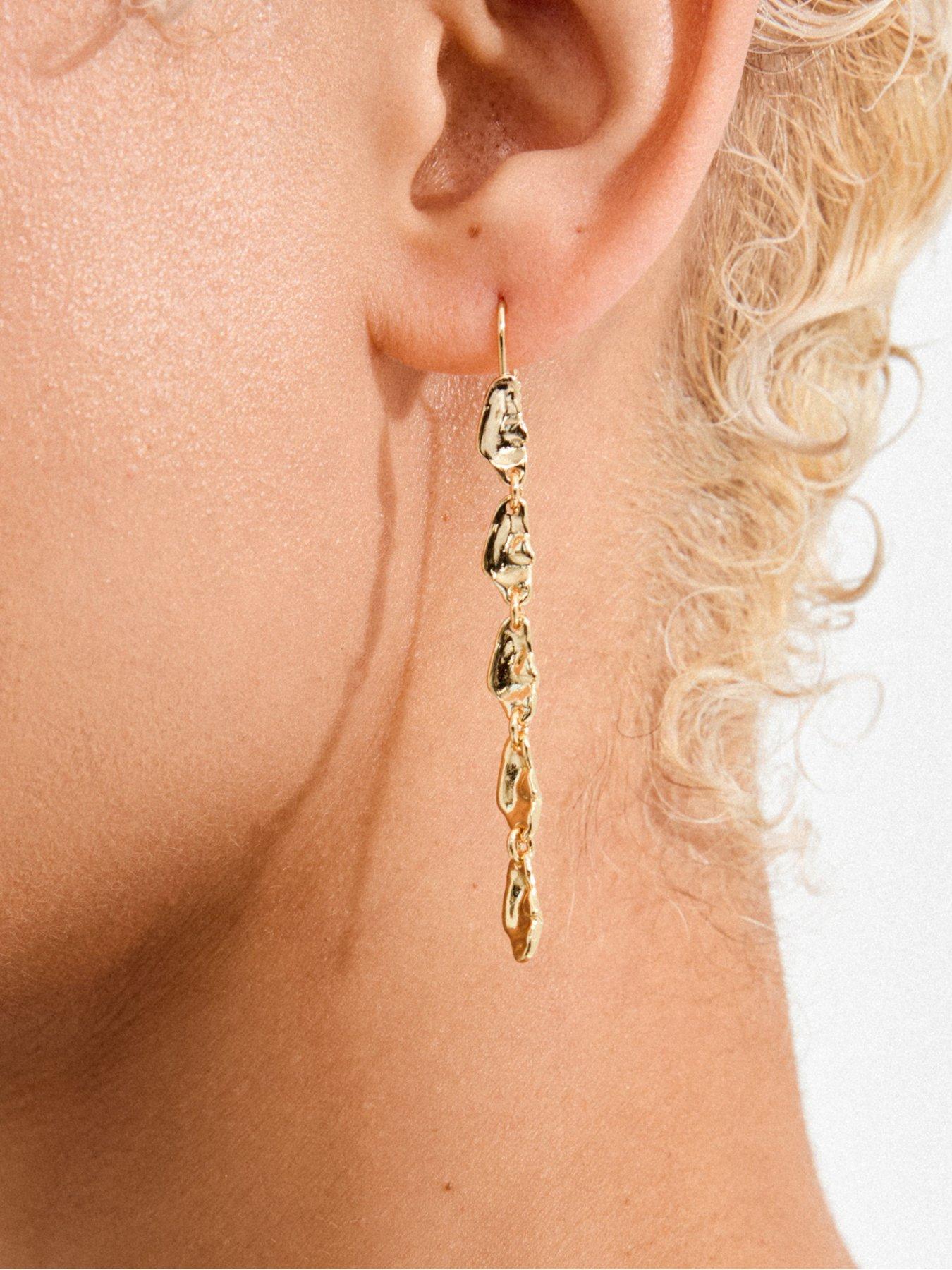 pilgrim-eliyah-chain-earrings-gold-platedstillFront