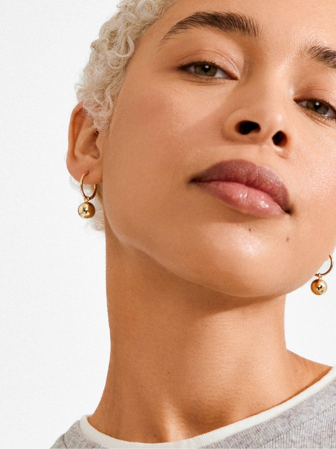 pilgrim-air-hoop-earrings-gold-platedstillFront