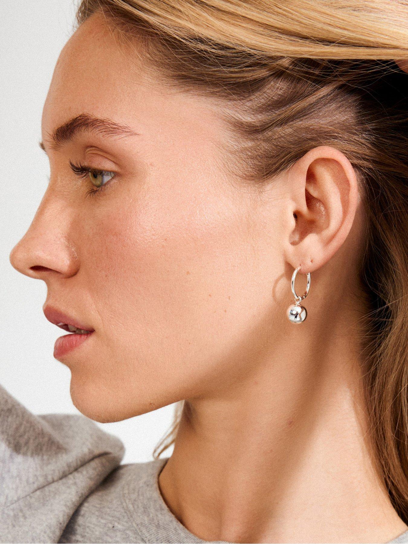 pilgrim-air-hoop-earrings-silver-platedback