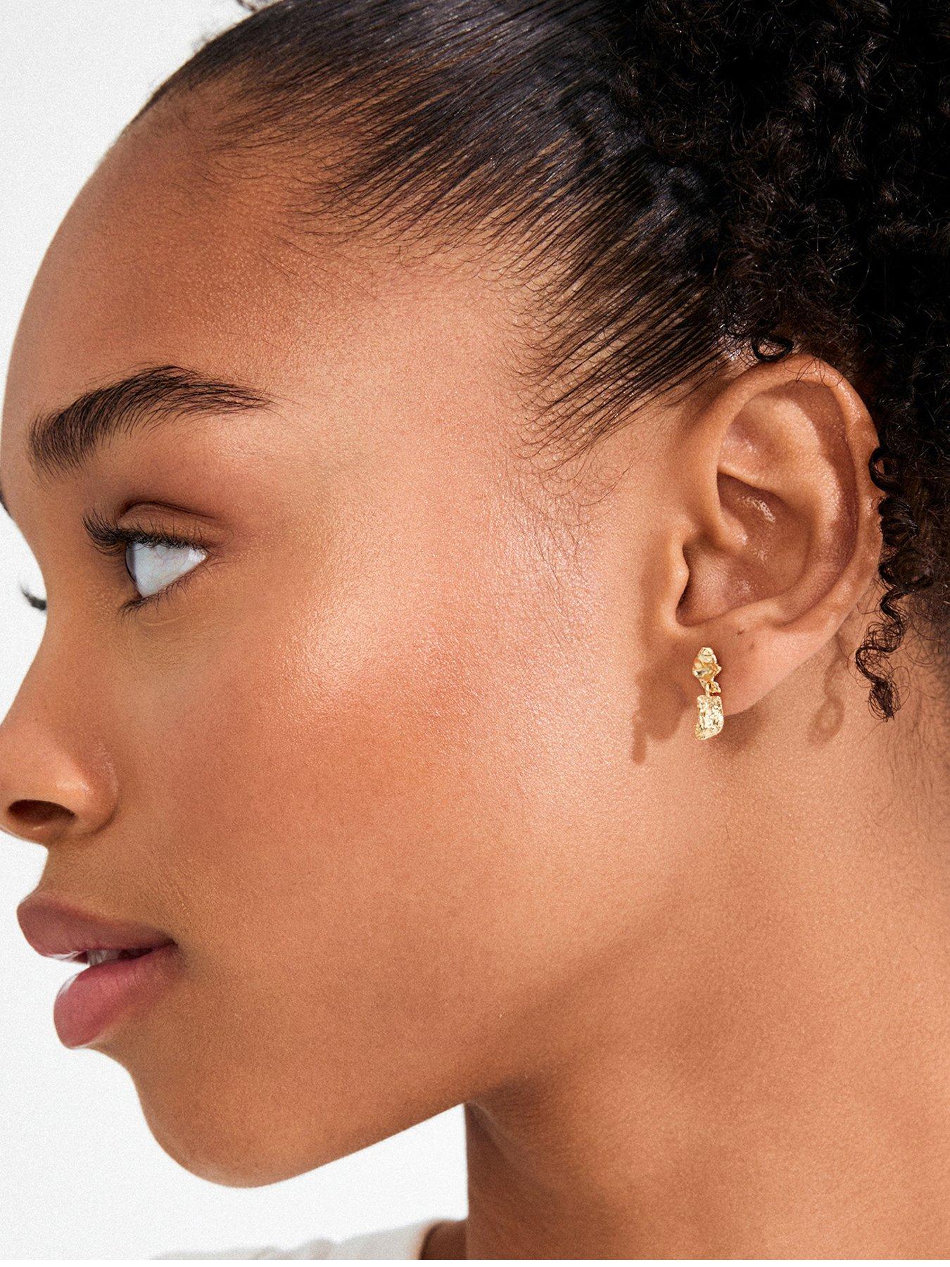 Image 1 of 4 of Pilgrim AMI earrings gold-plated