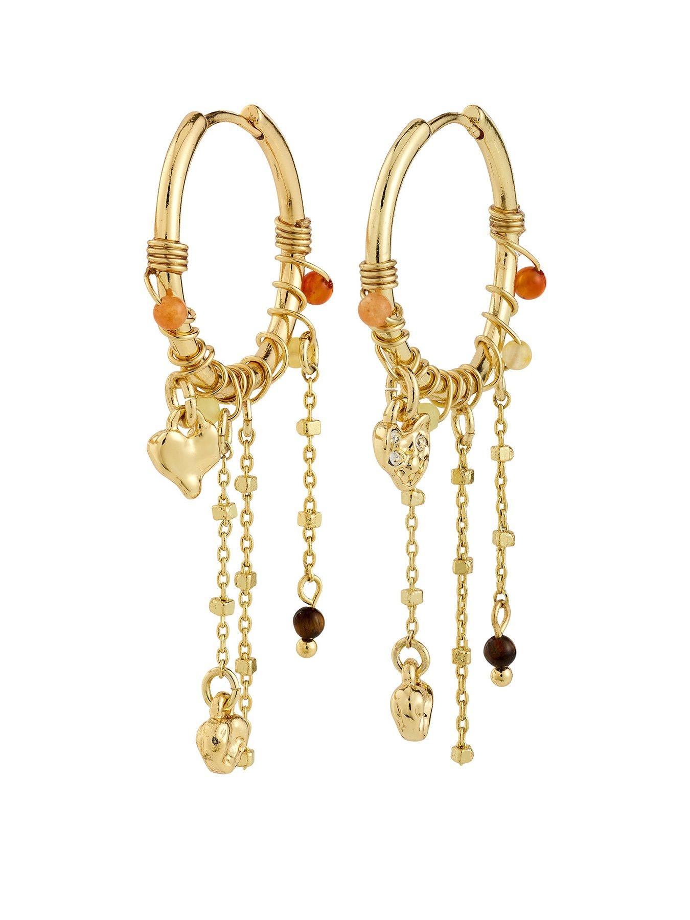pilgrim-mylan-earrings-gold-platedfront