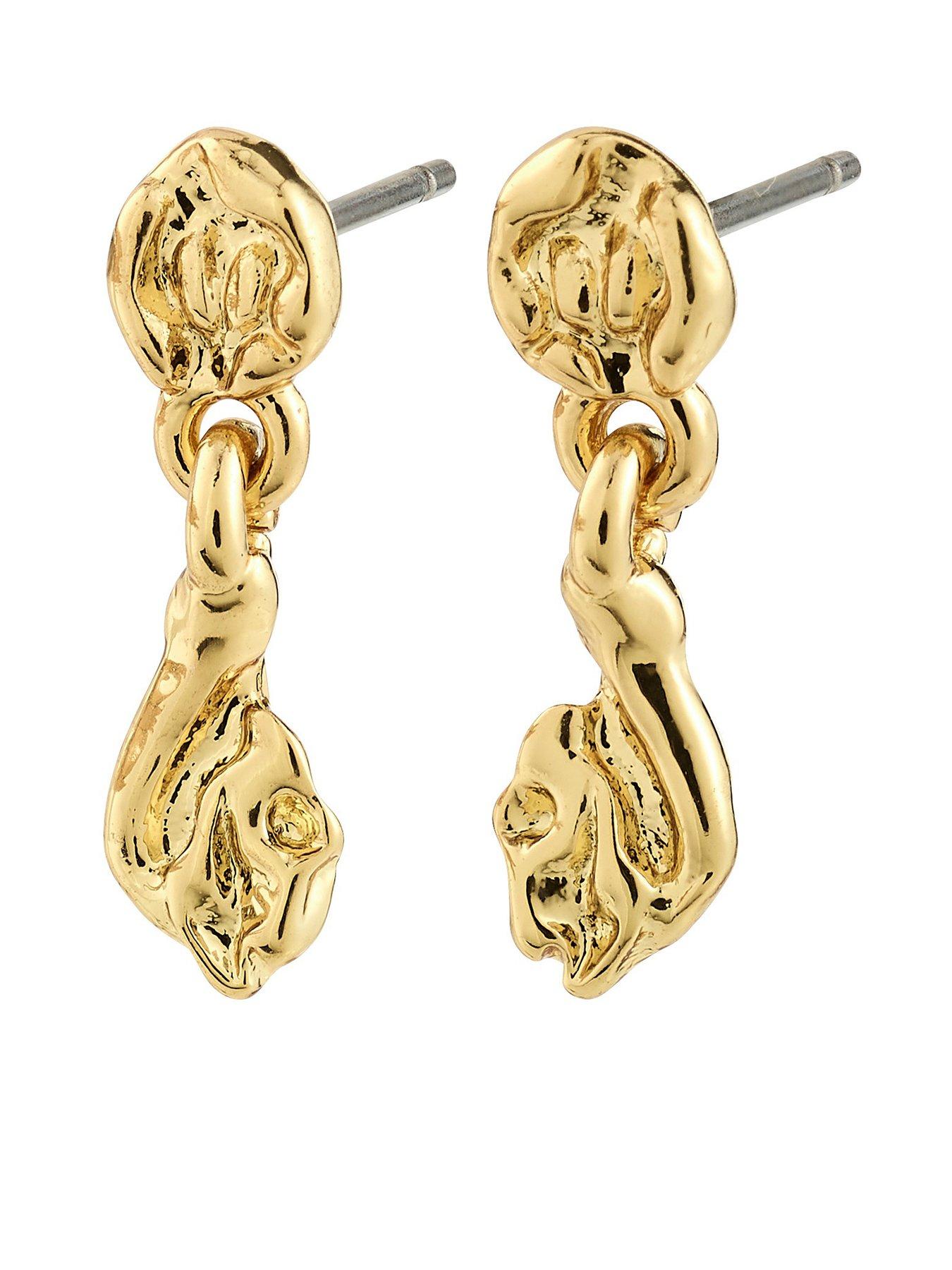 pilgrim-eliyah-earrings-gold-platedstillFront