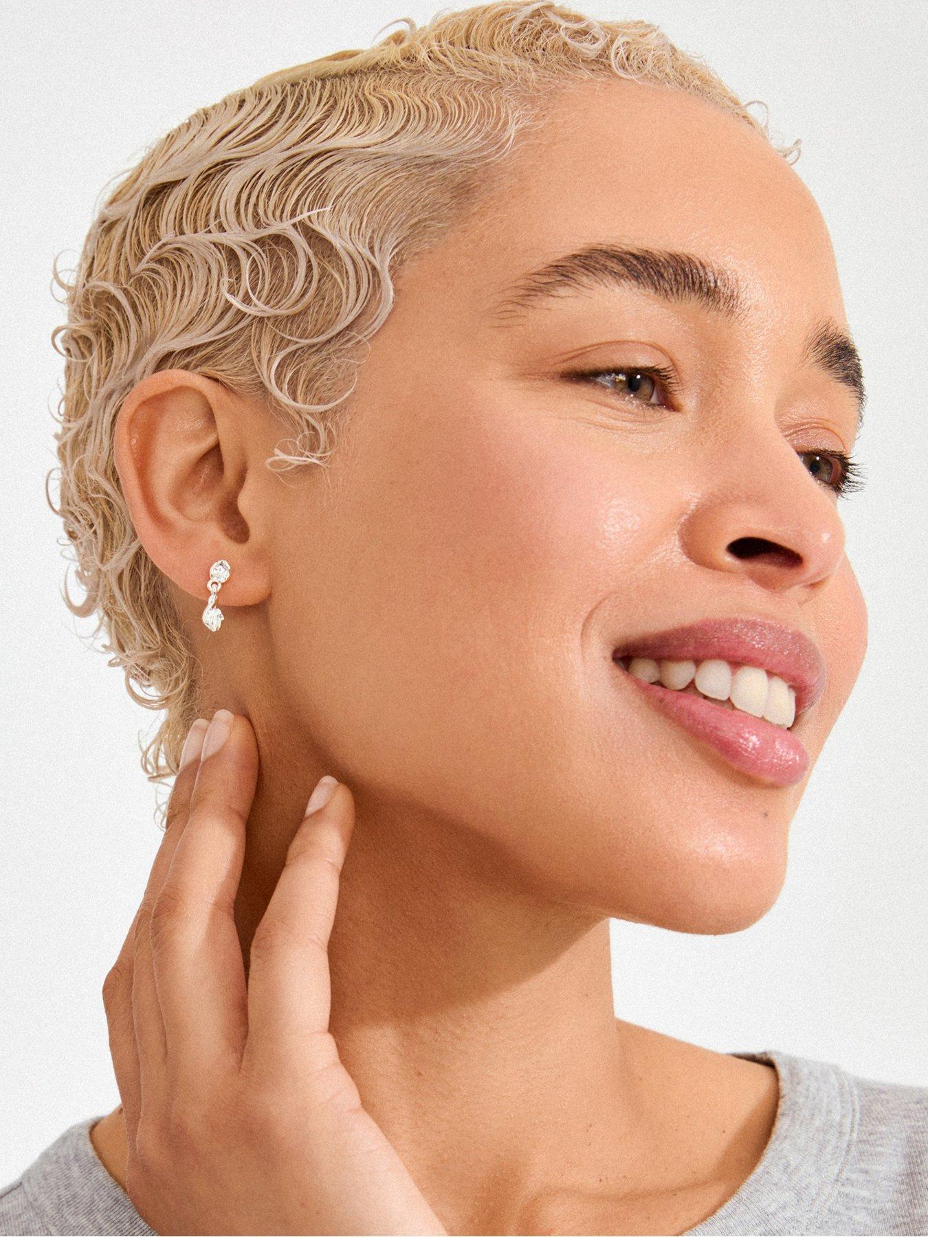 Image 2 of 3 of Pilgrim ELIYAH earrings silver-plated