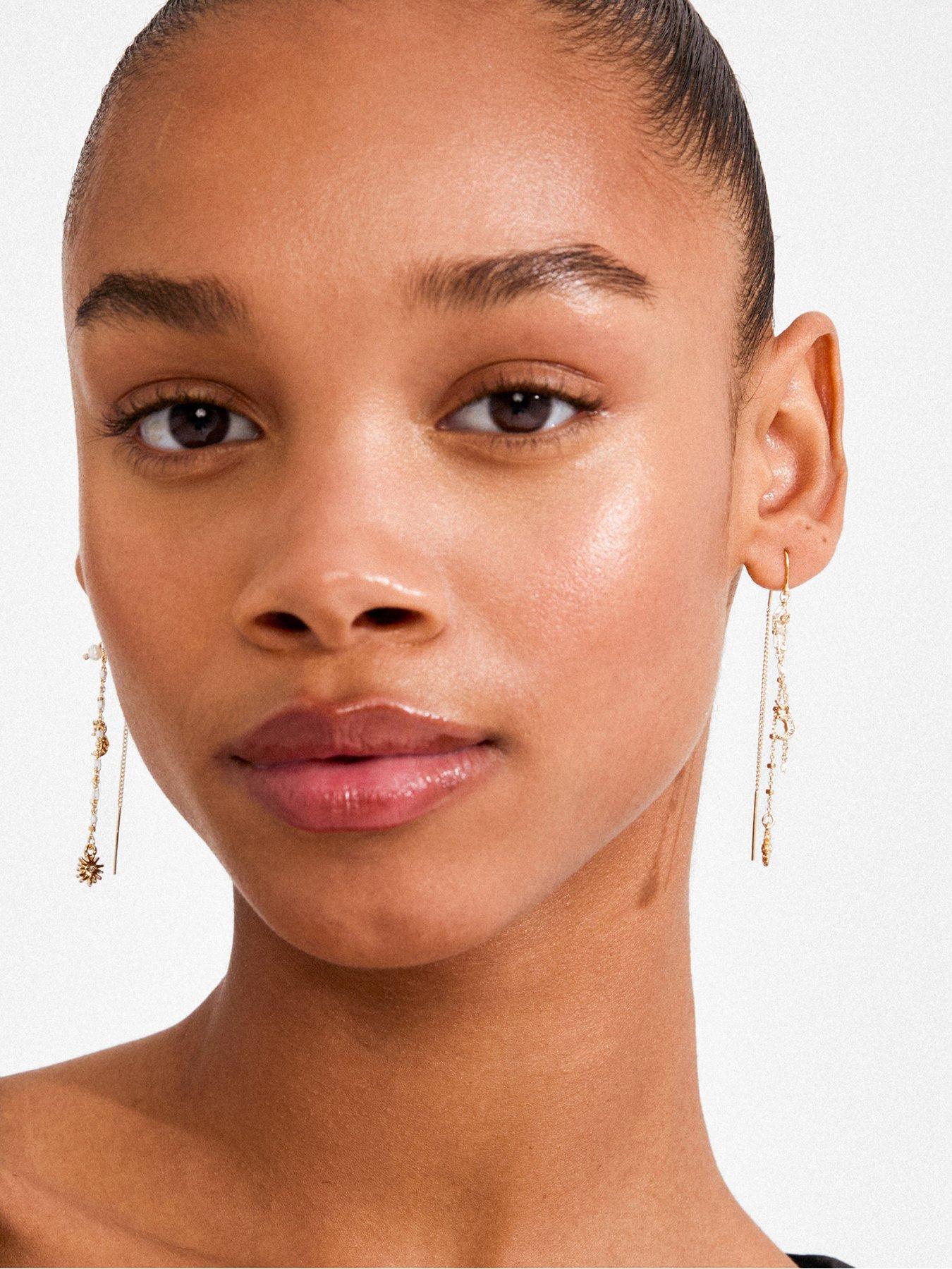 pilgrim-mylan-chain-earrings-gold-platedstillFront