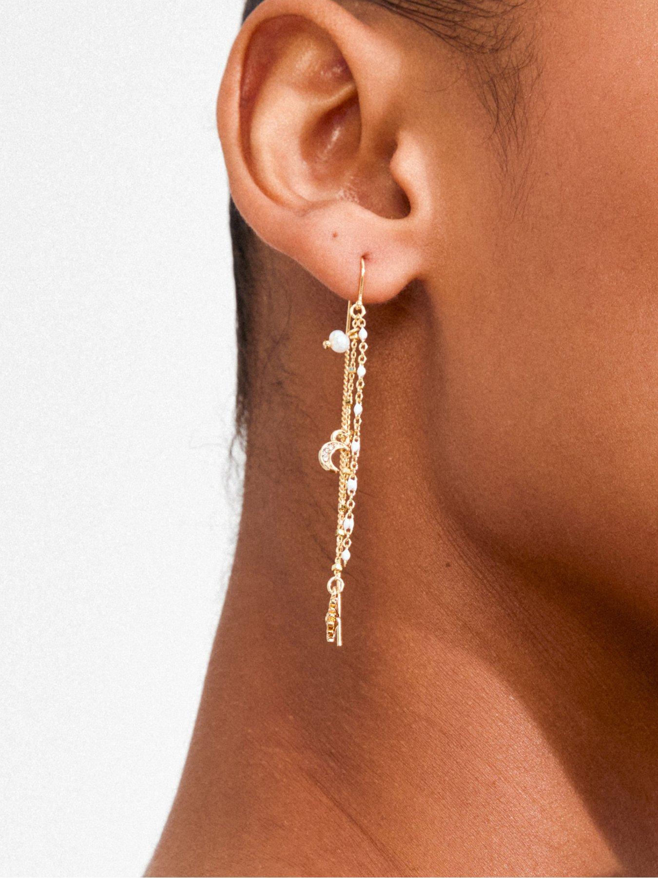 pilgrim-mylan-chain-earrings-gold-platedback