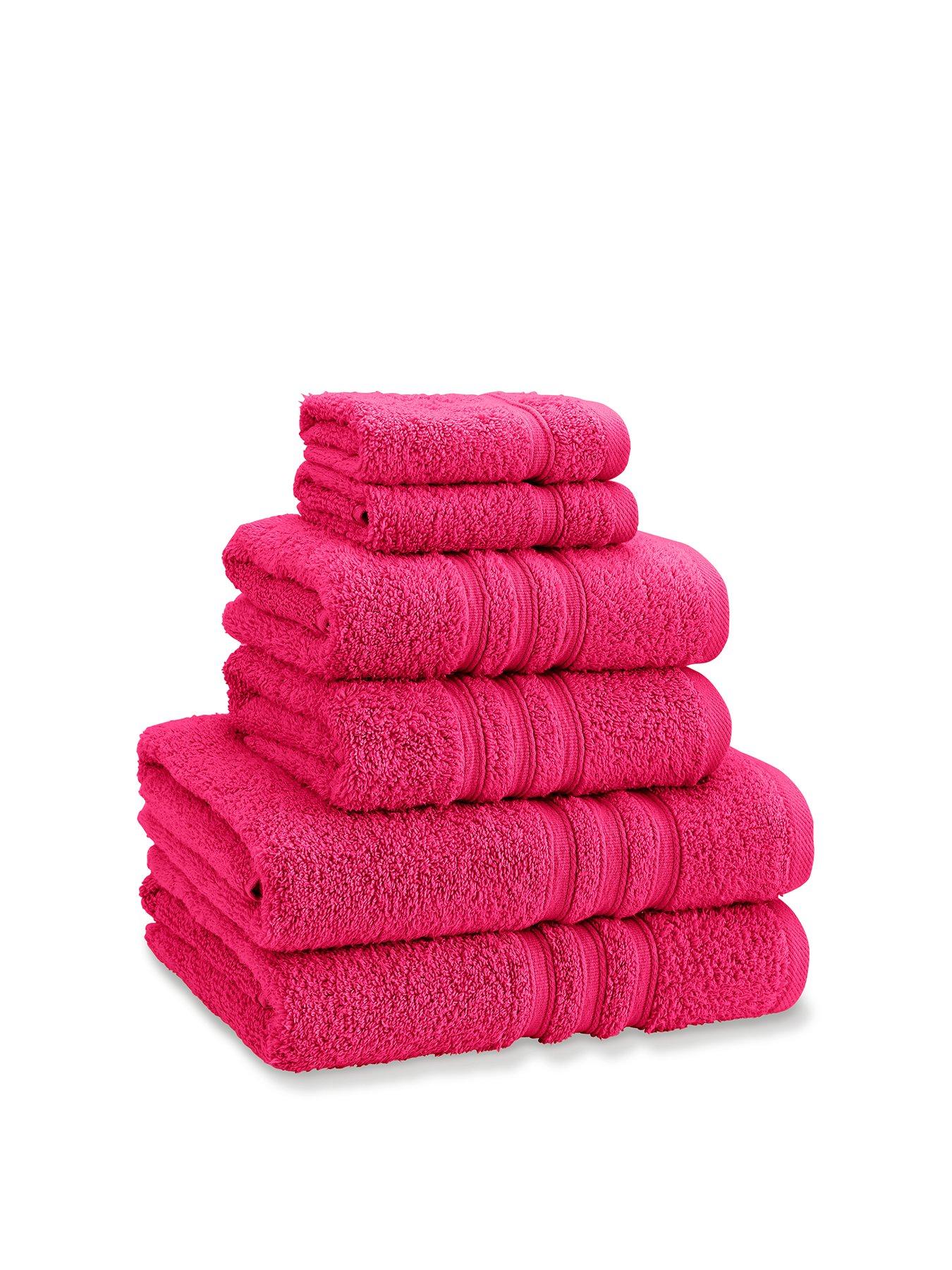 Image 2 of 3 of Catherine Lansfield Zero Twist 100% Cotton Towel Bale 6 Hot Pink