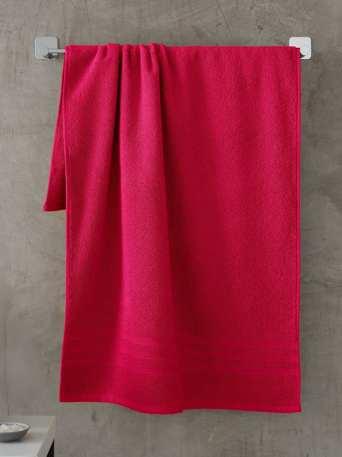 catherine-lansfield-zero-twist-100-cotton-hand-towel-hot-pinkfront