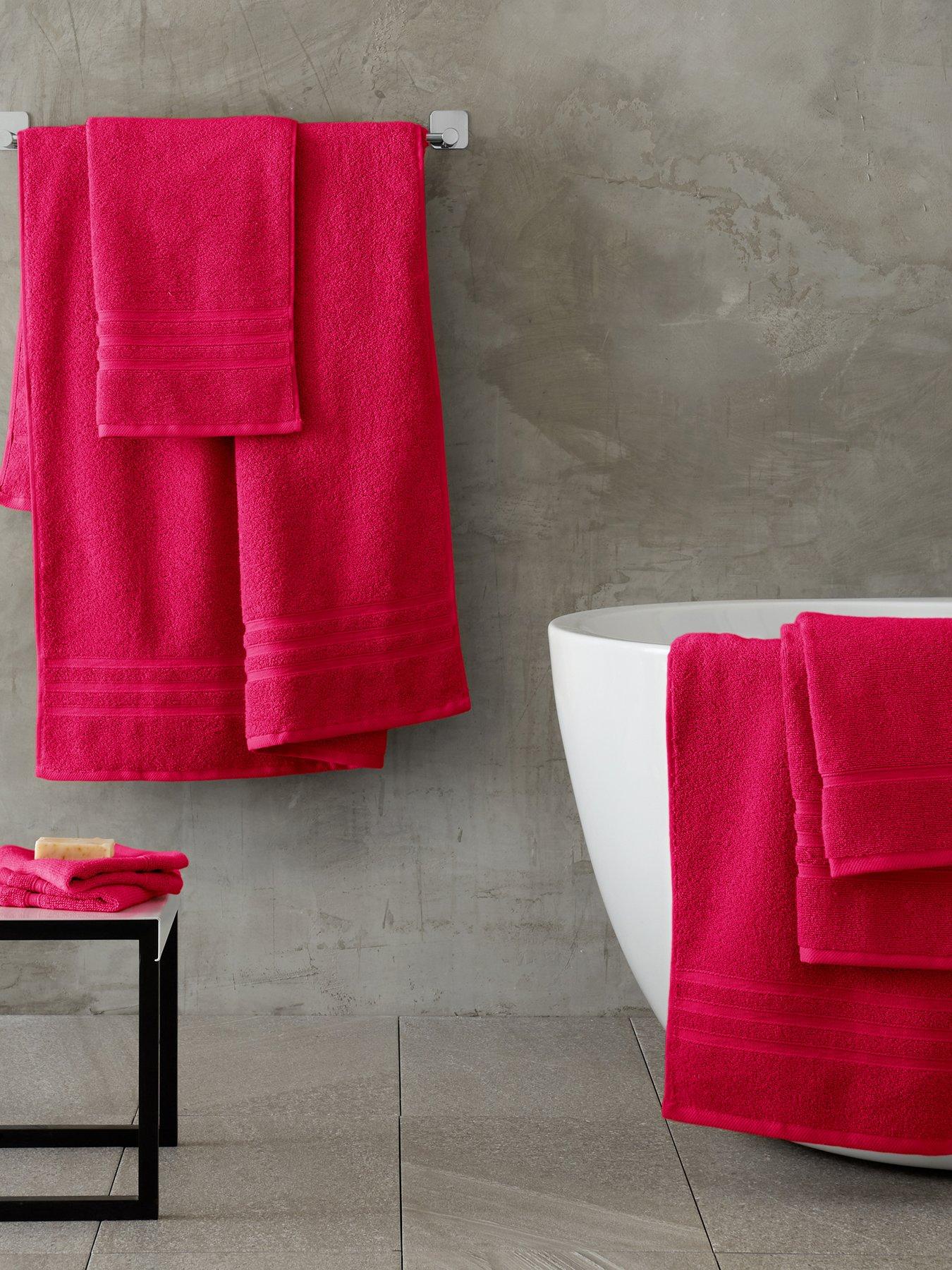 catherine-lansfield-zero-twist-100-cotton-hand-towel-hot-pinkoutfit