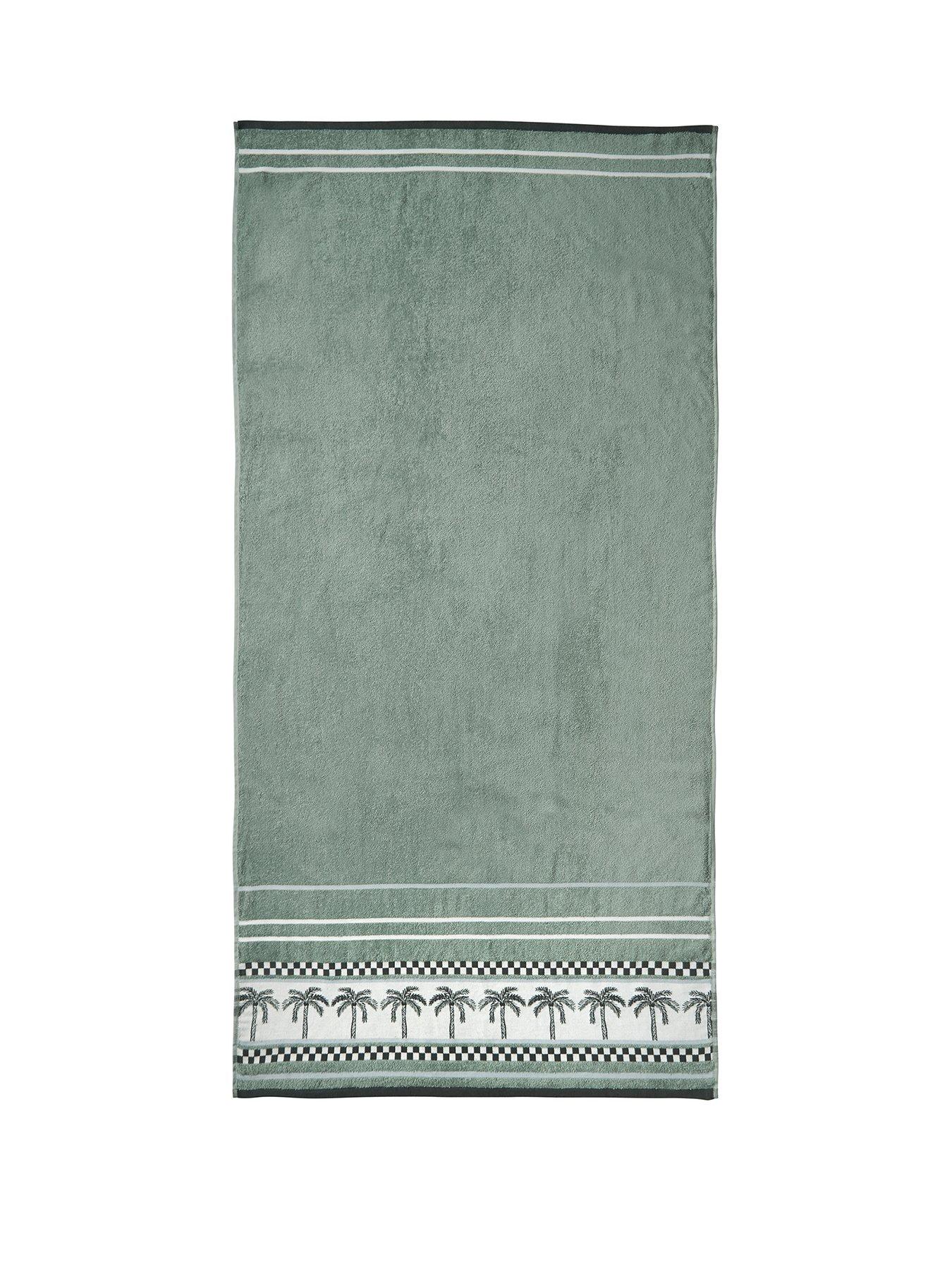 catherine-lansfield-palm-trees-100-cotton-beach-towel-xl-greenstillFront