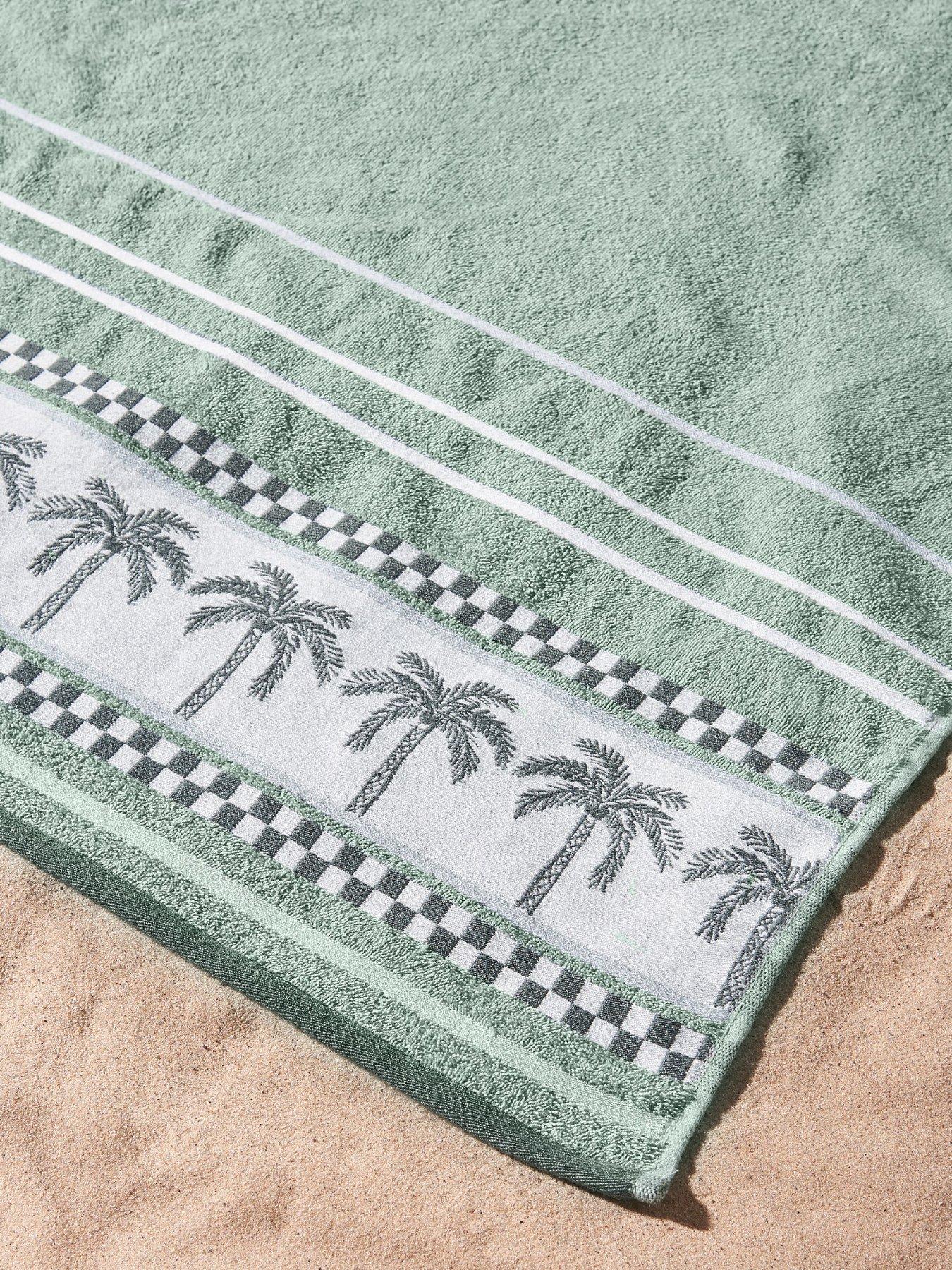 catherine-lansfield-palm-trees-100-cotton-beach-towel-xl-greenback
