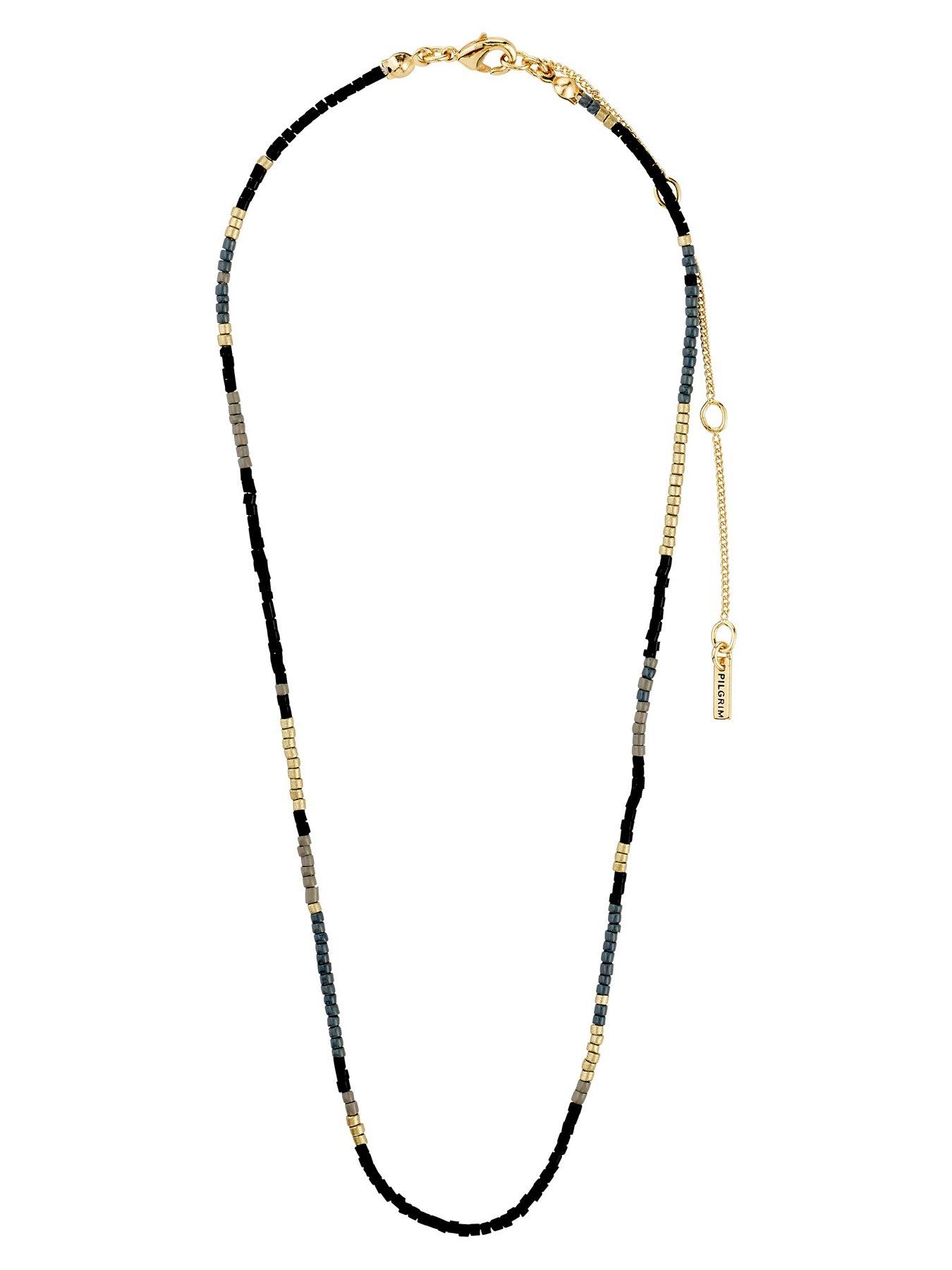 Image 5 of 5 of Pilgrim ALISON necklace black, gold-plated