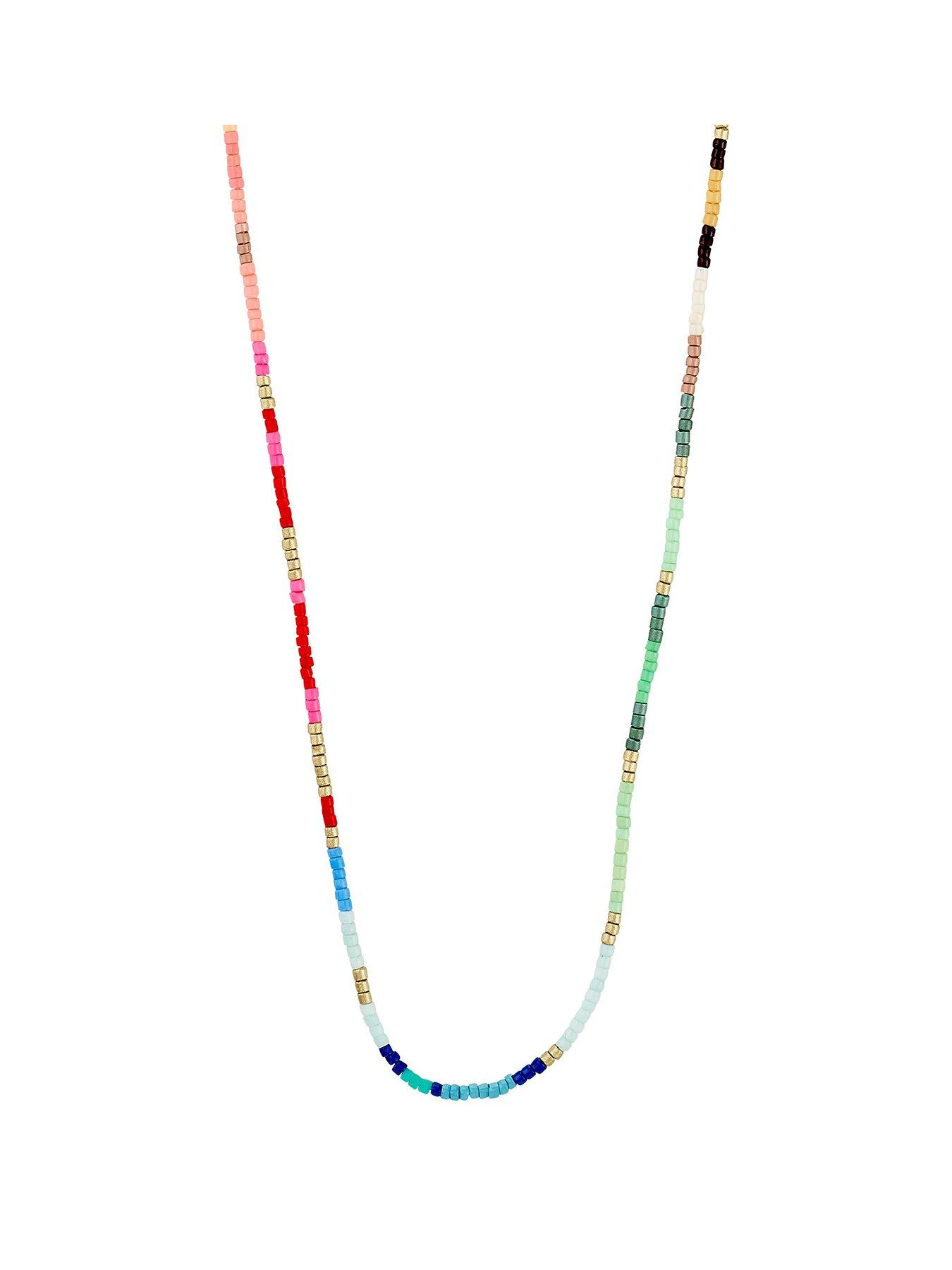 pilgrim-alison-necklace-multi-gold-platedfront