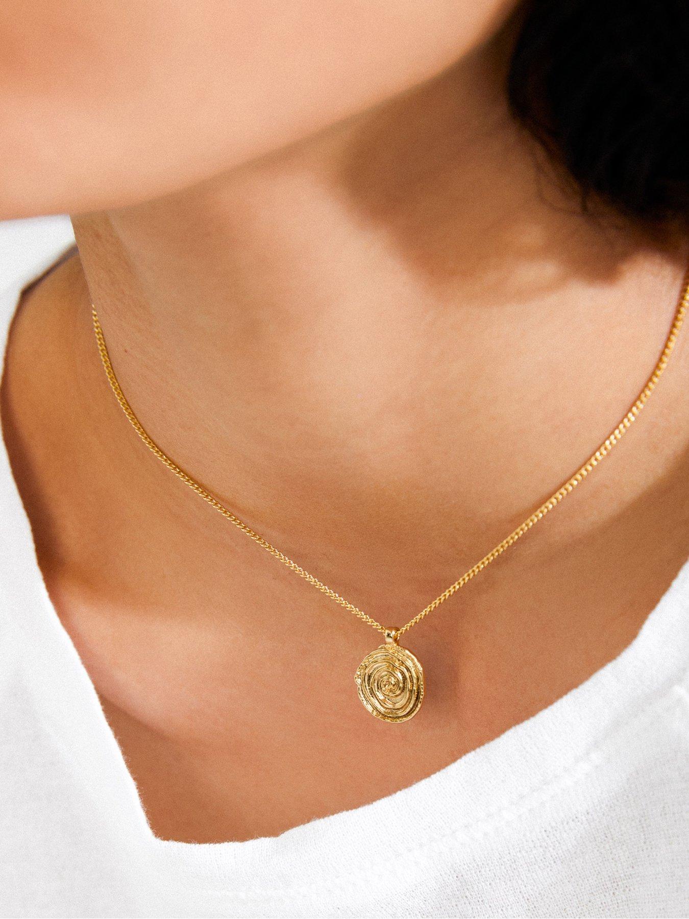 pilgrim-air-coin-necklace-gold-platedback