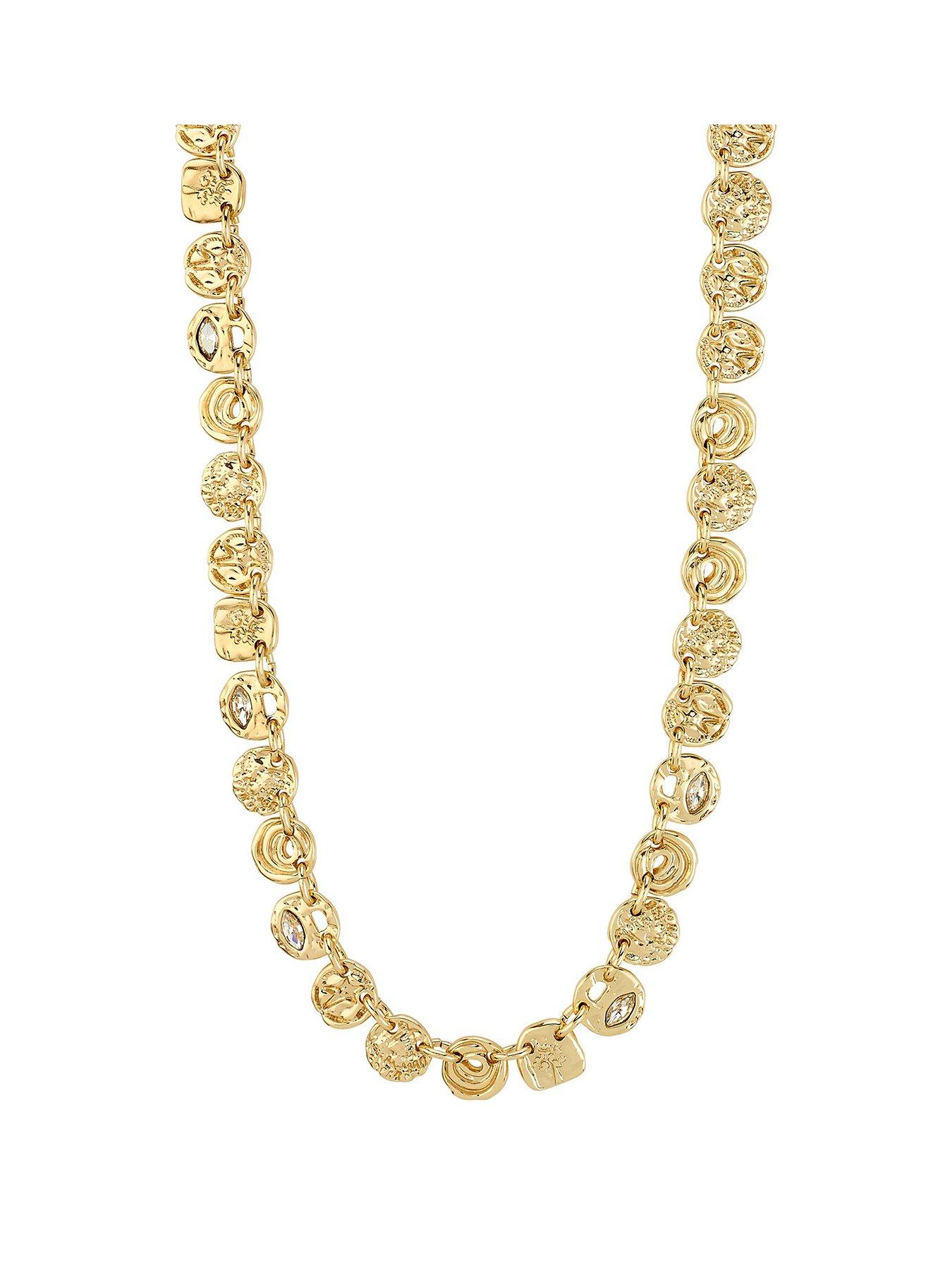 Image 1 of 6 of Pilgrim FIRE necklace gold-plated