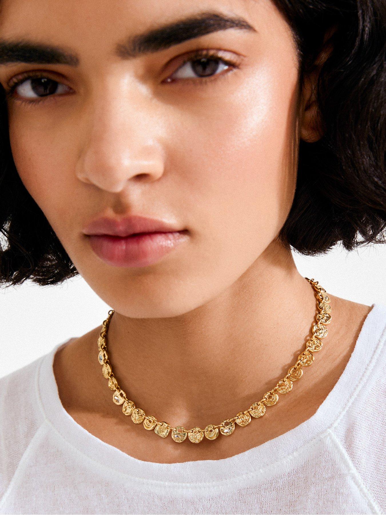 Image 2 of 6 of Pilgrim FIRE necklace gold-plated